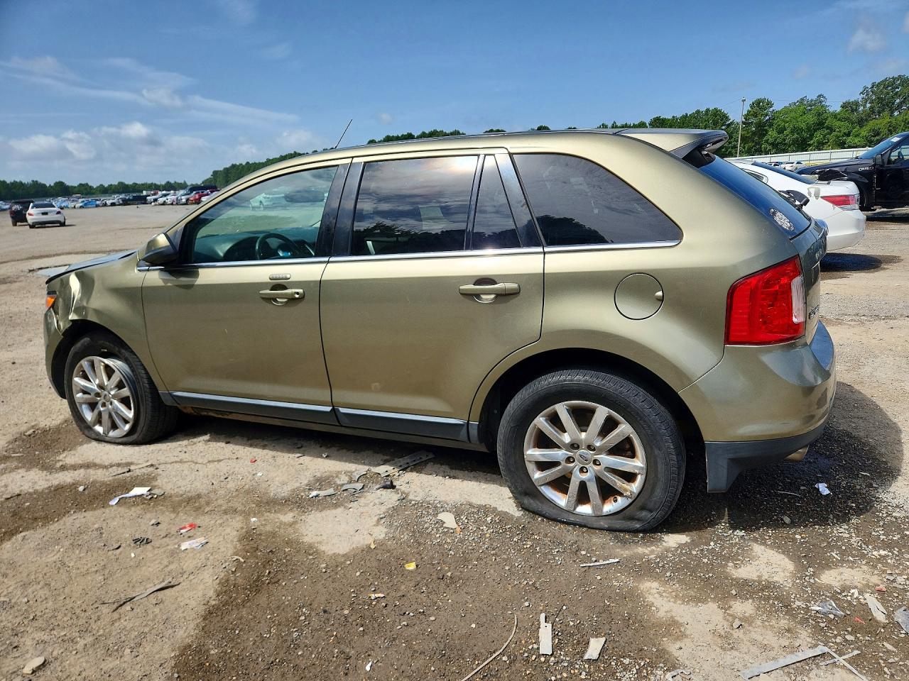 2013 Ford Edge Limited Green vin: 2FMDK3KC0DBB79208