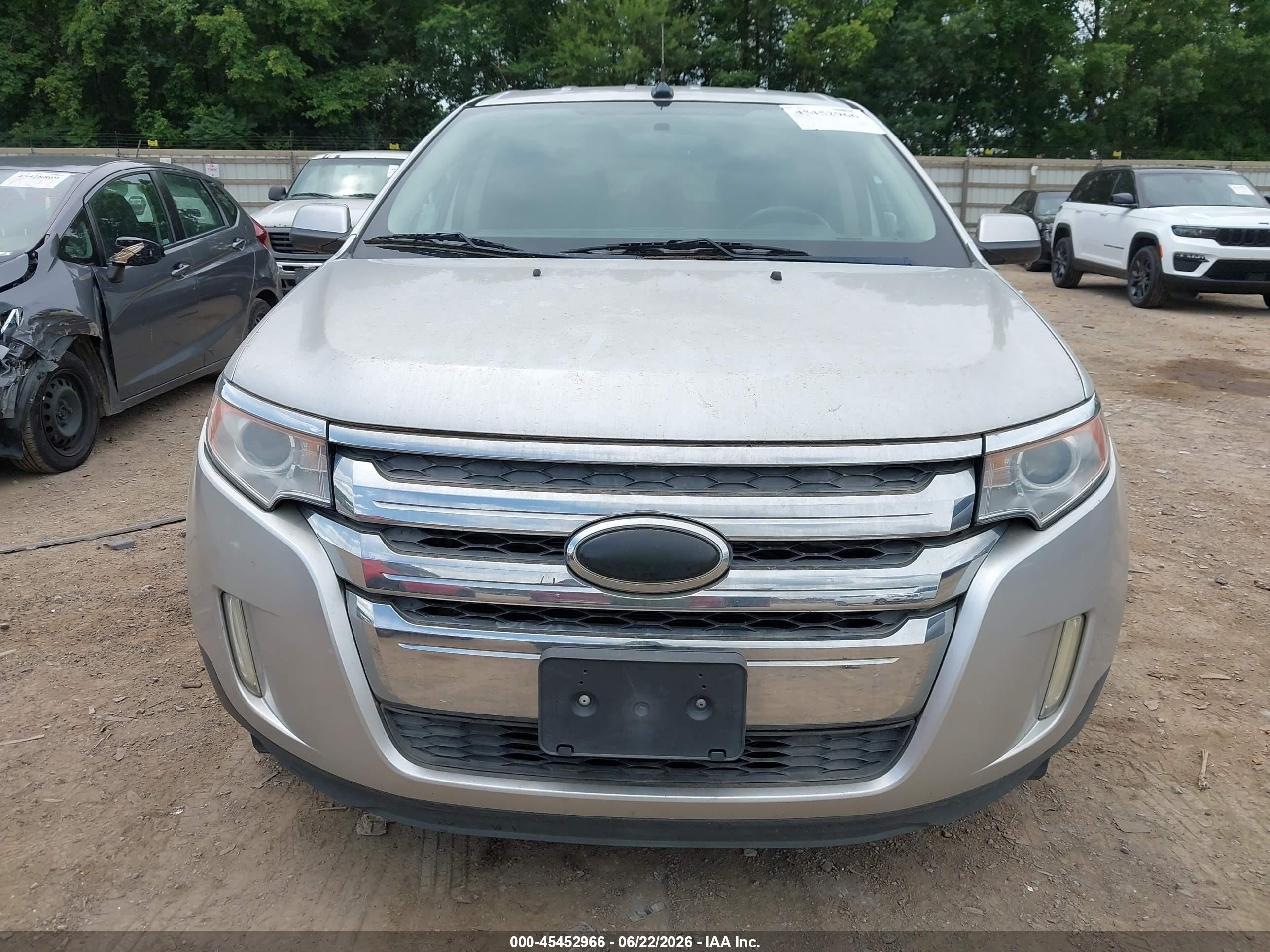 2013 Ford Edge Limited Silver vin: 2FMDK3KC0DBC18380