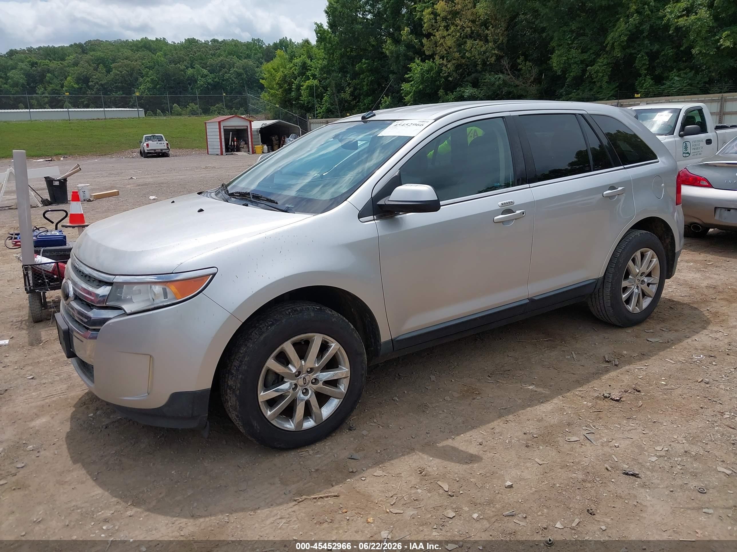 2013 Ford Edge Limited Silver vin: 2FMDK3KC0DBC18380