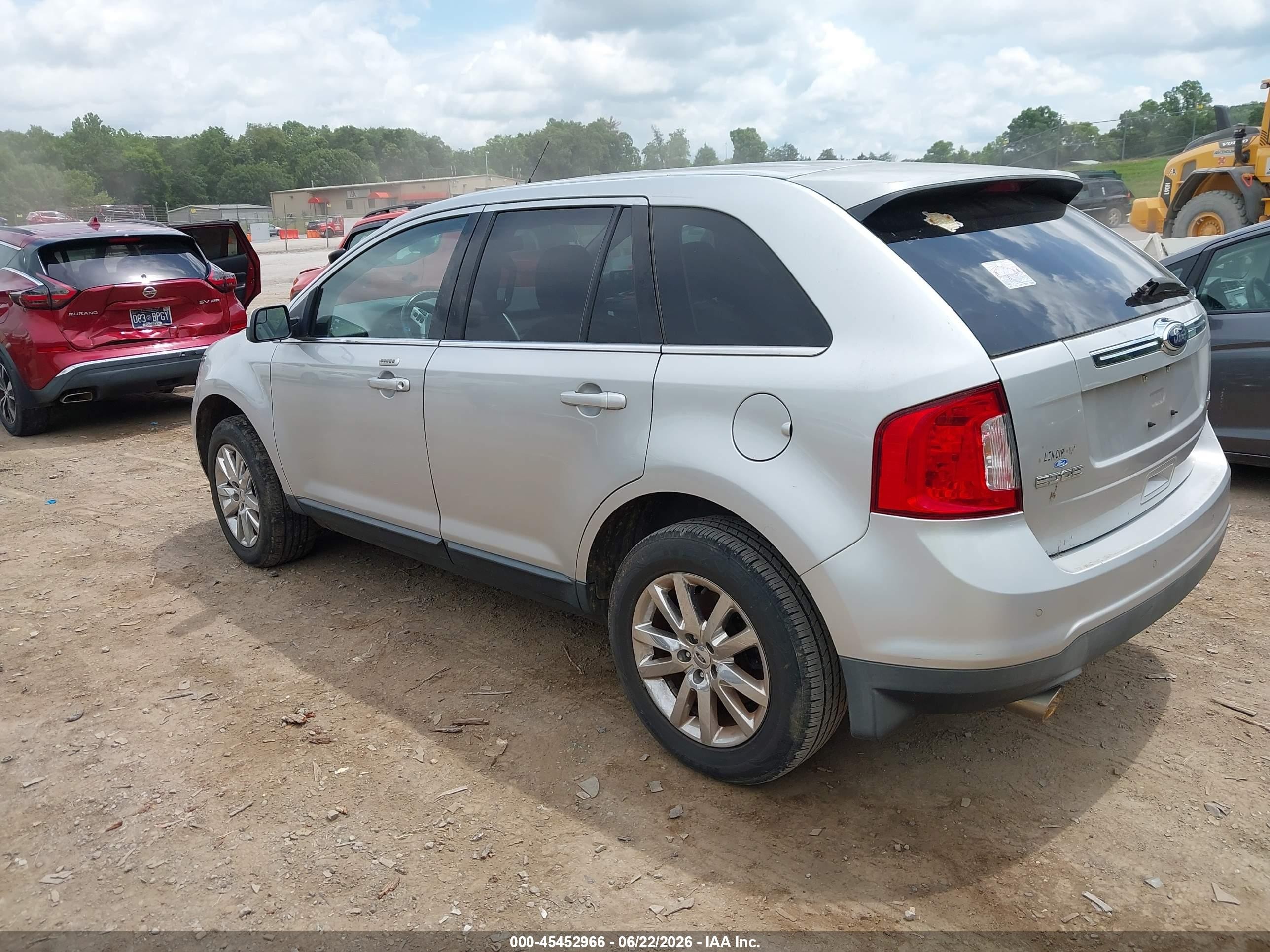 2013 Ford Edge Limited Silver vin: 2FMDK3KC0DBC18380