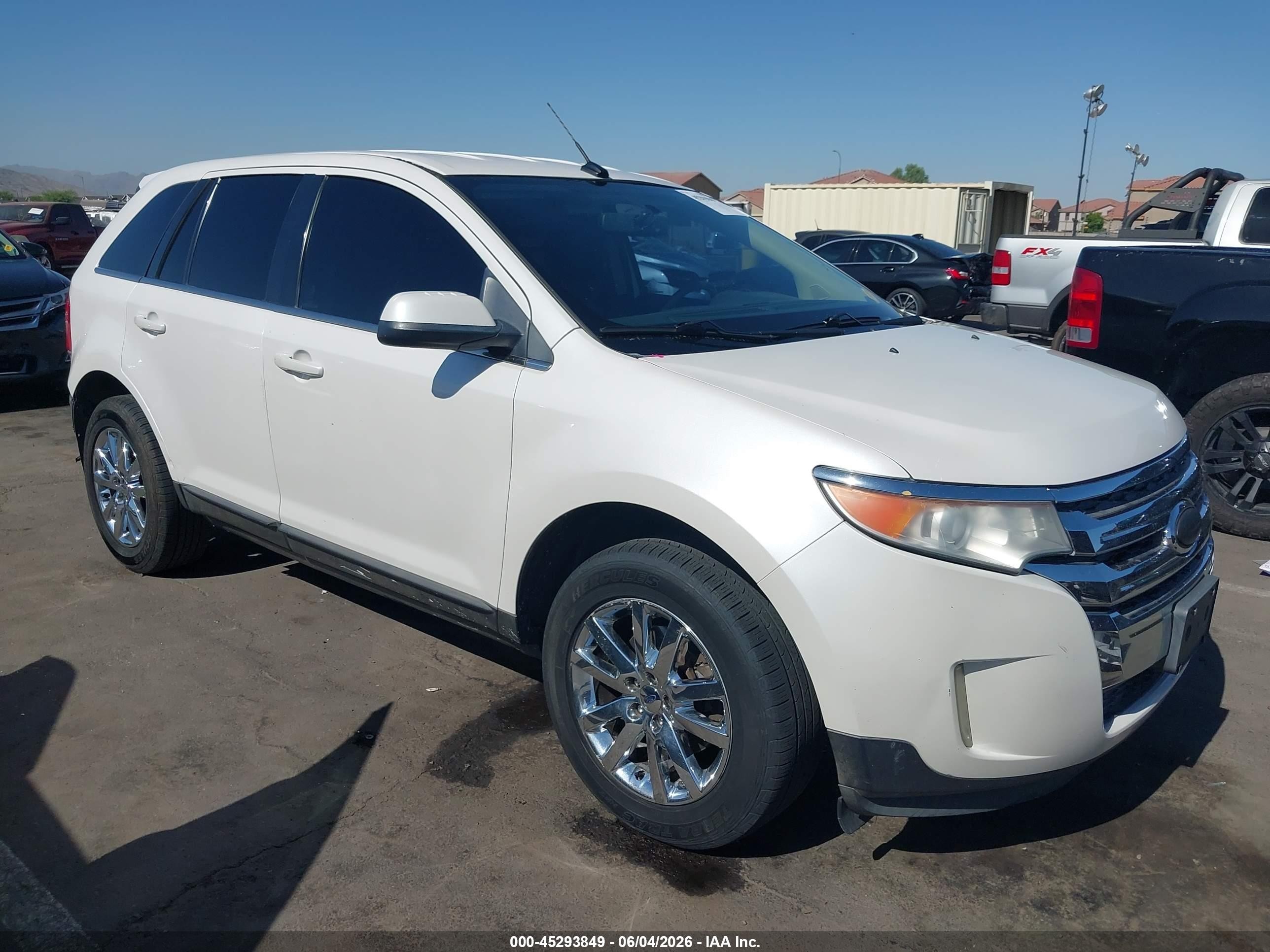 2014 Ford Edge Limited White vin: 2FMDK3KC0EBA08038