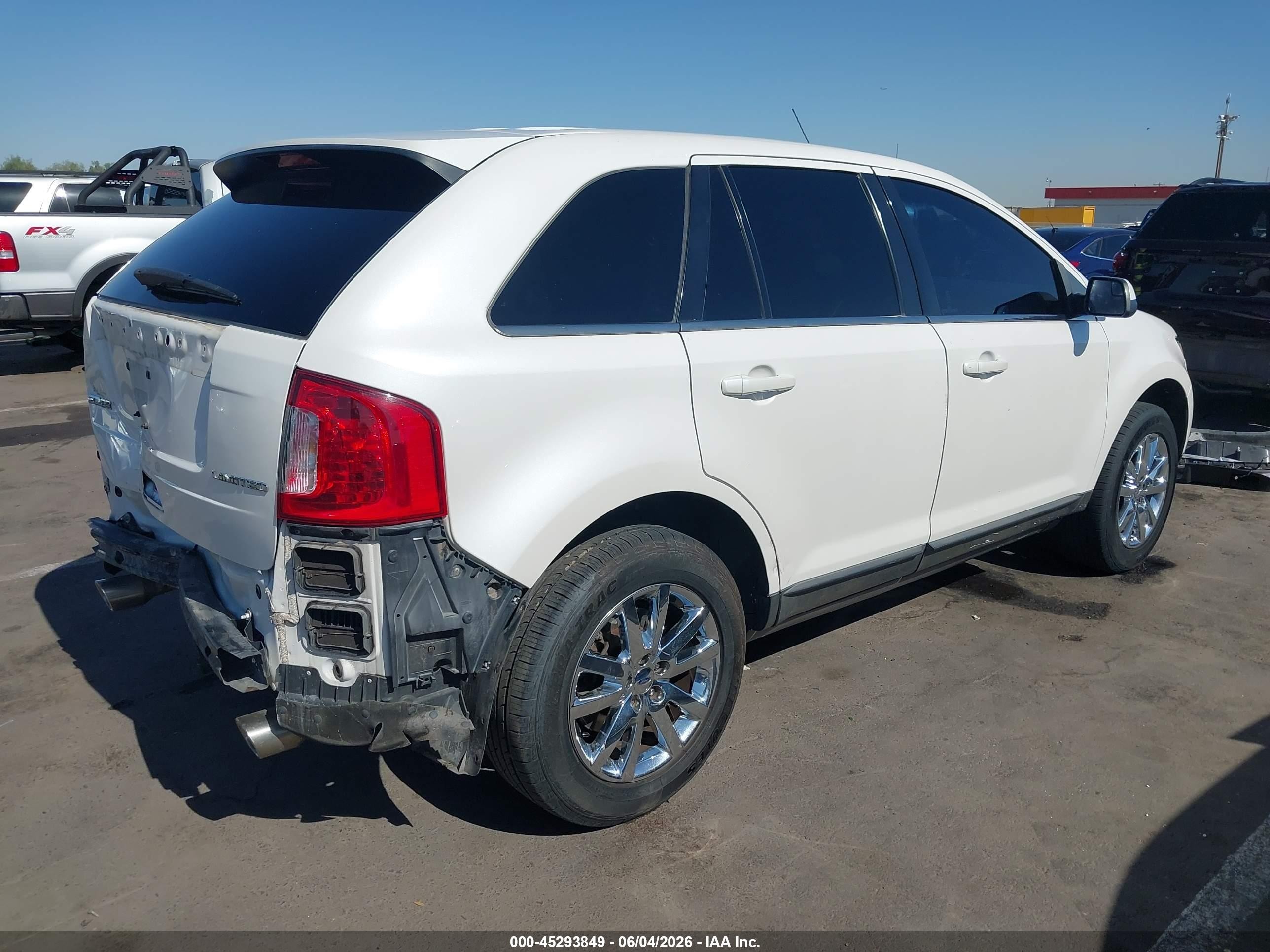 2014 Ford Edge Limited White vin: 2FMDK3KC0EBA08038