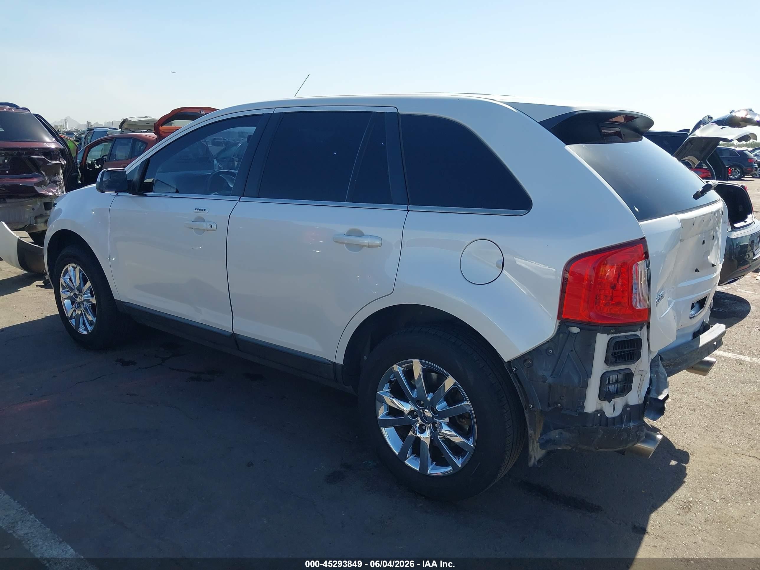 2014 Ford Edge Limited White vin: 2FMDK3KC0EBA08038
