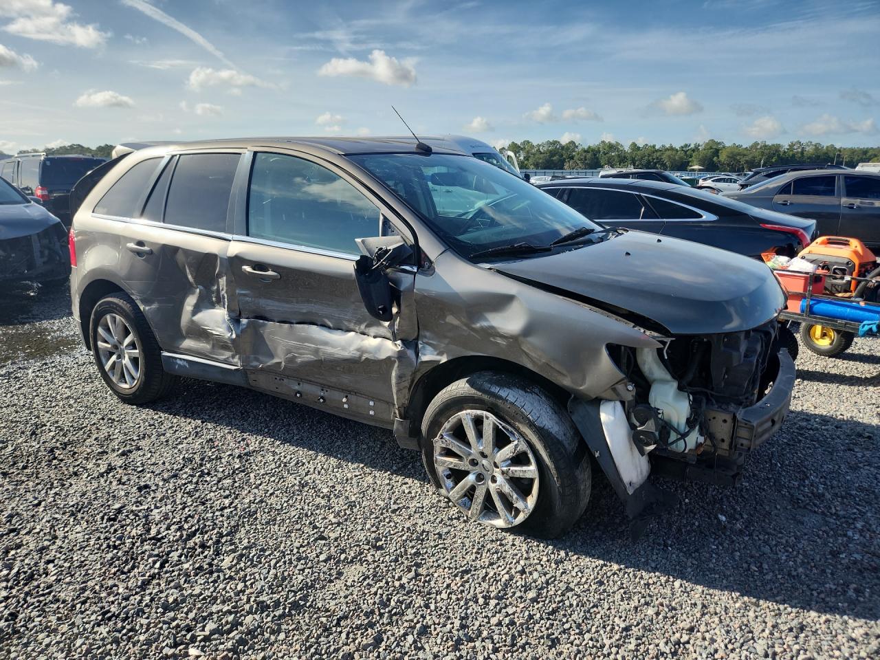 2014 Ford Edge Limited Gray vin: 2FMDK3KC0EBA19430