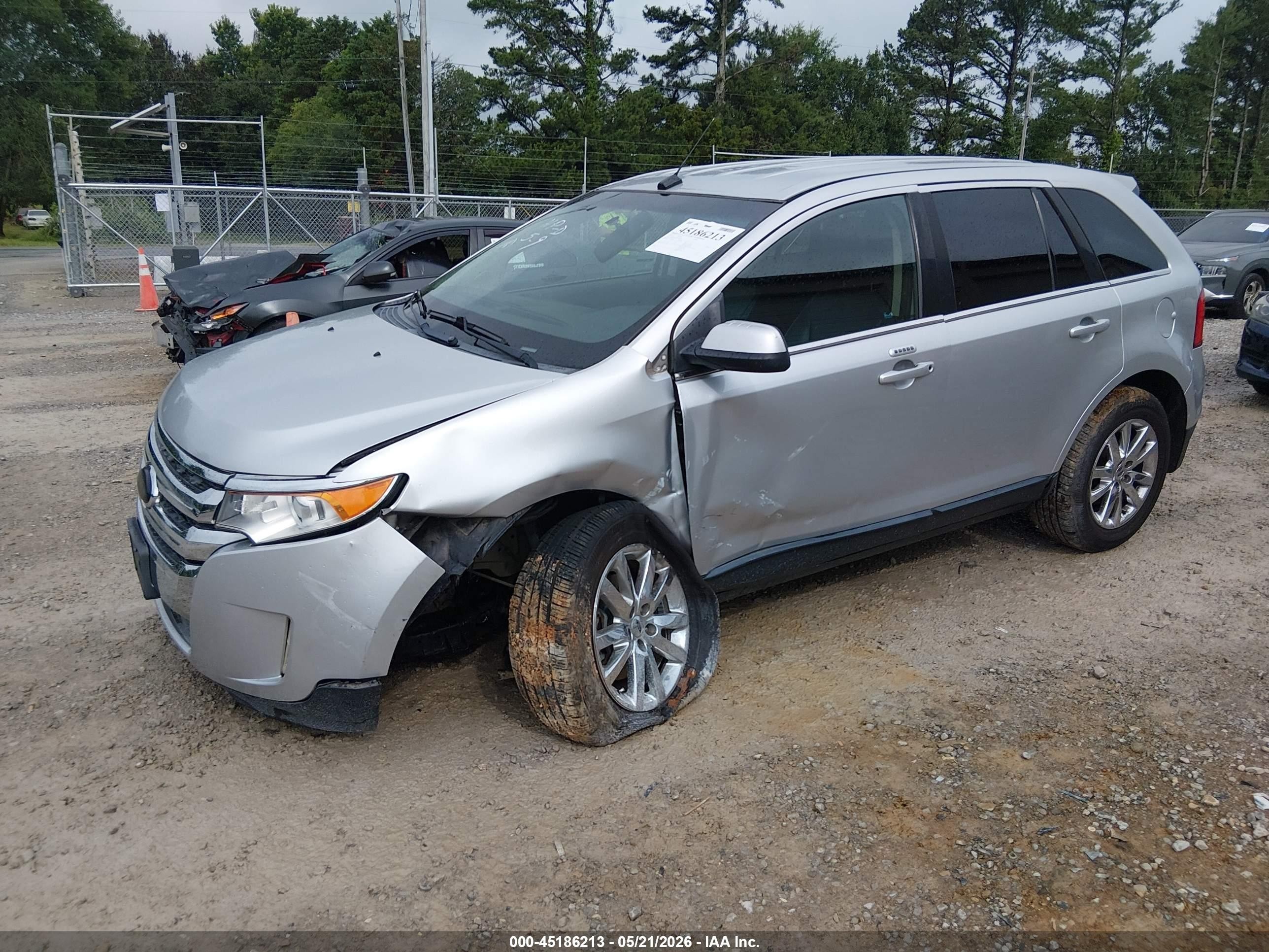 2014 Ford Edge Limited Gray vin: 2FMDK3KC0EBA41850