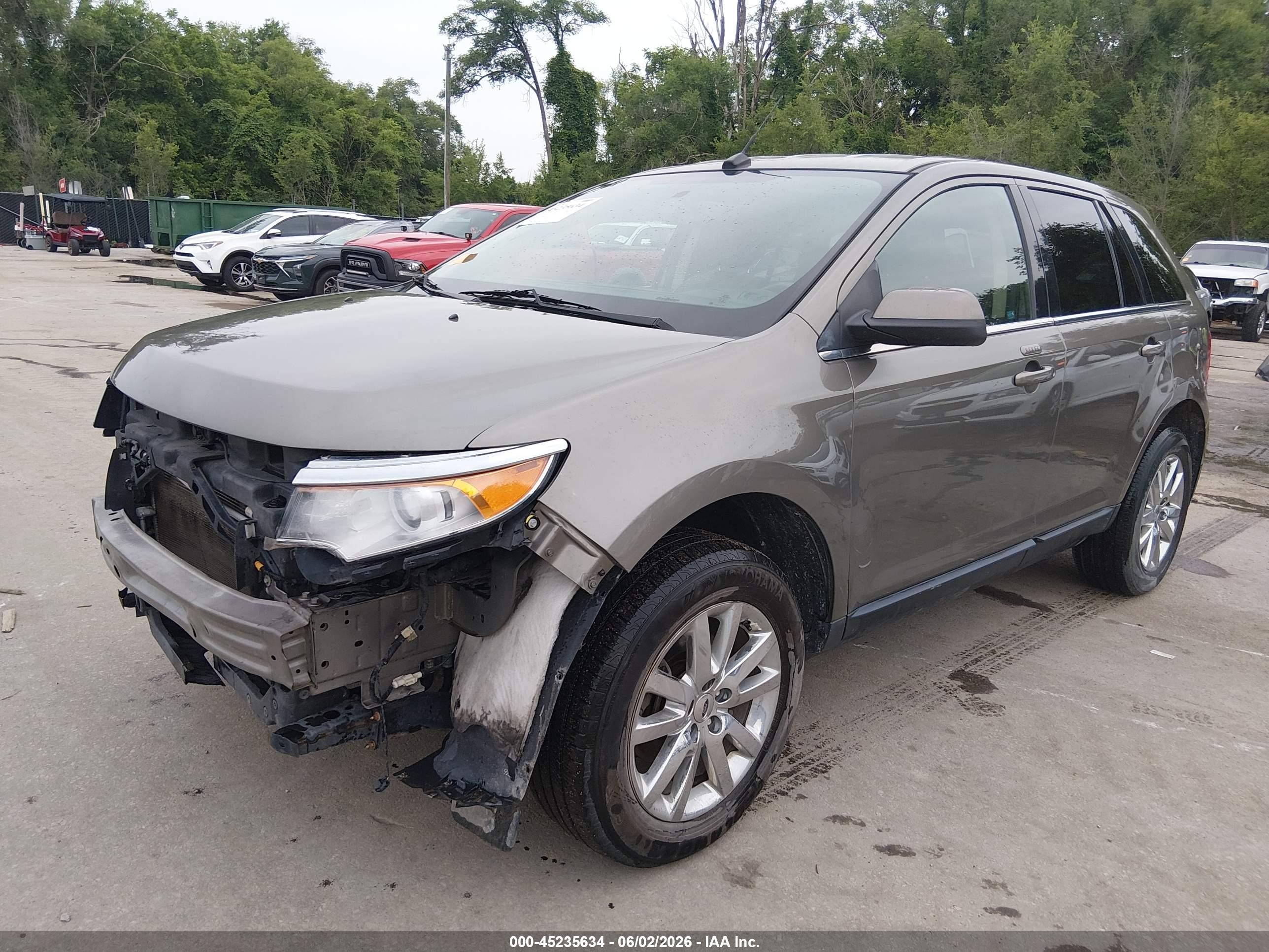 2014 Ford Edge Limited Gray vin: 2FMDK3KC0EBA86156