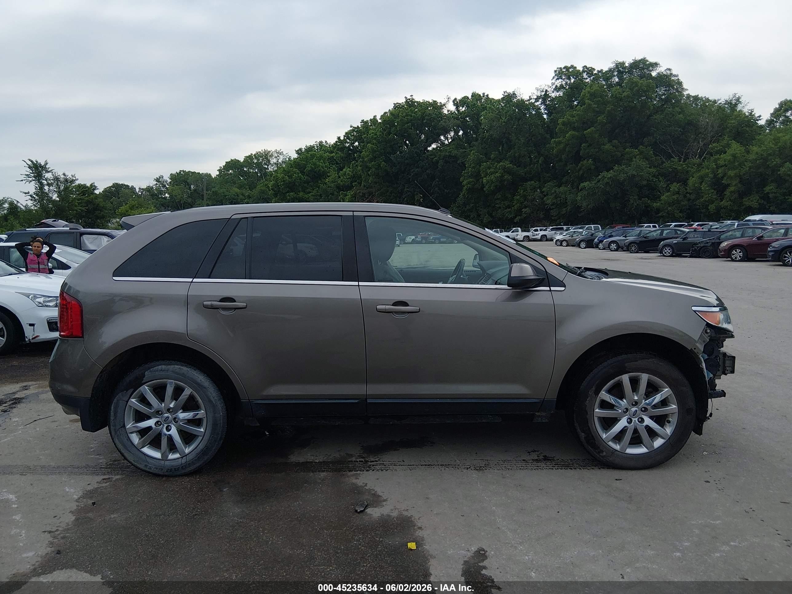 2014 Ford Edge Limited Gray vin: 2FMDK3KC0EBA86156