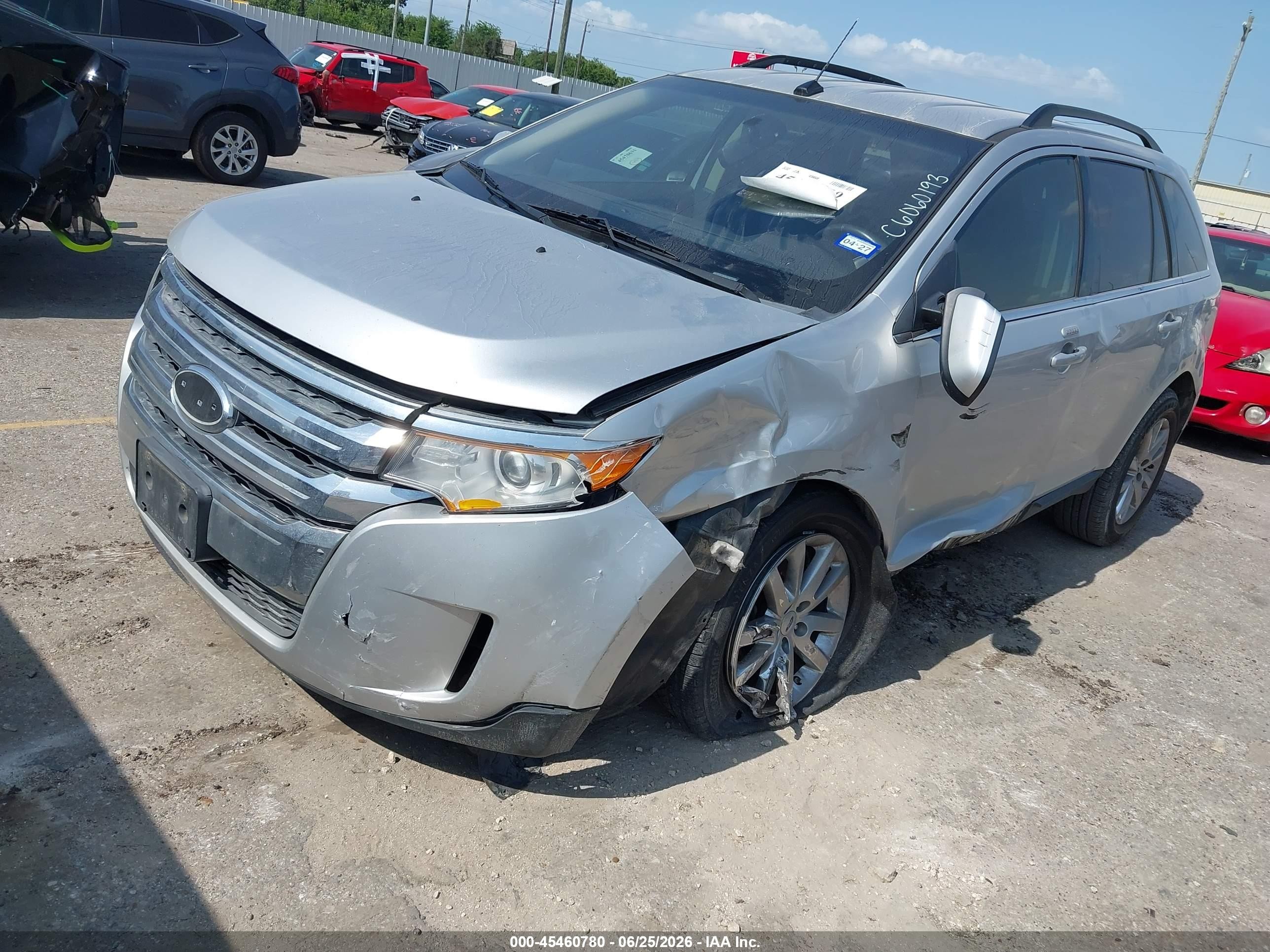 2014 Ford Edge Limited Silver vin: 2FMDK3KC0EBB24162