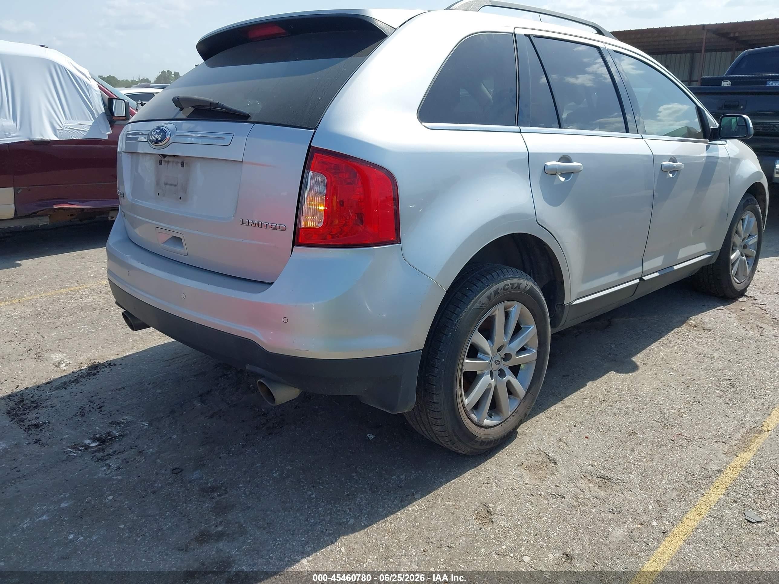 2014 Ford Edge Limited Silver vin: 2FMDK3KC0EBB24162