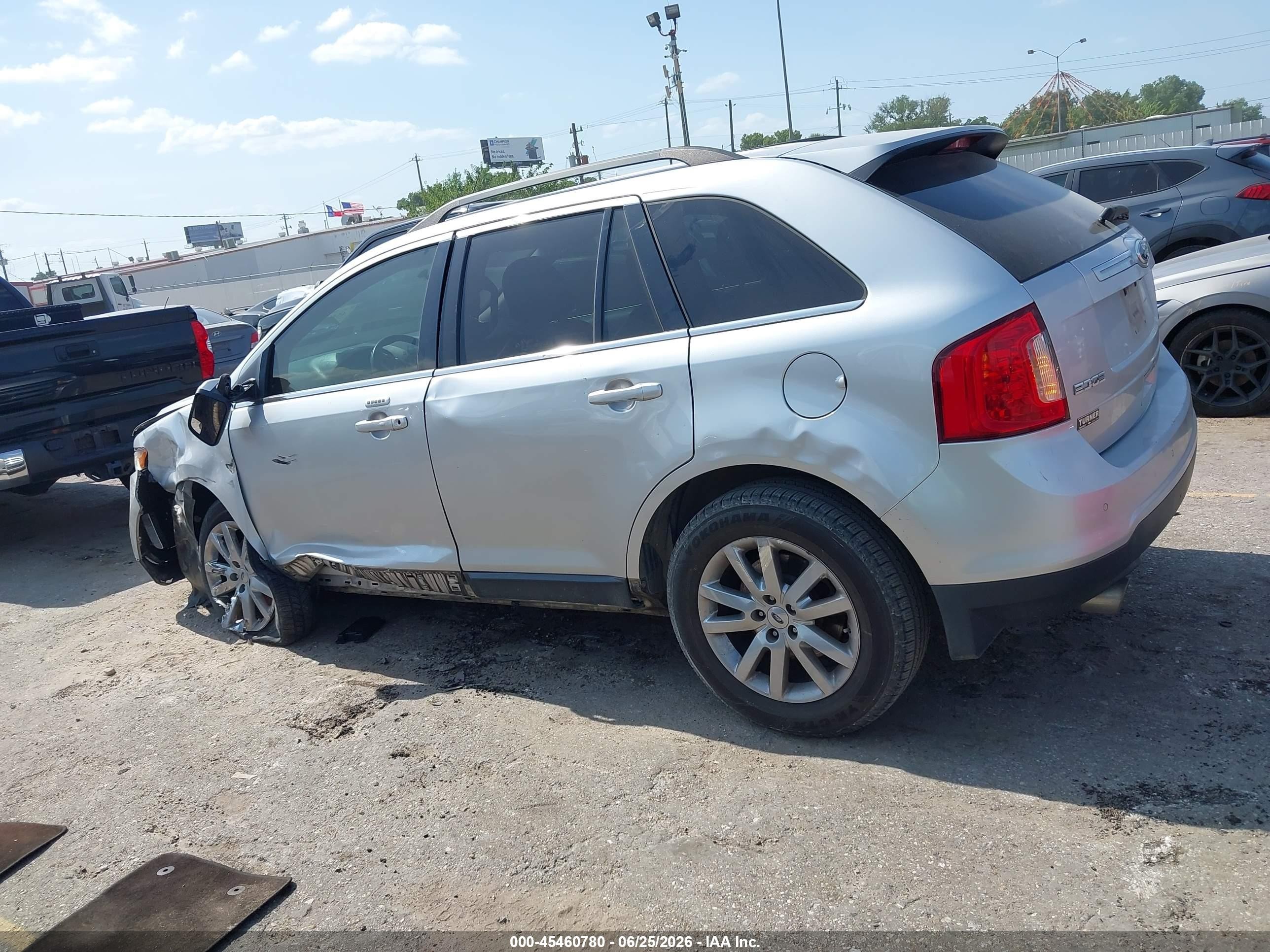 2014 Ford Edge Limited Silver vin: 2FMDK3KC0EBB24162