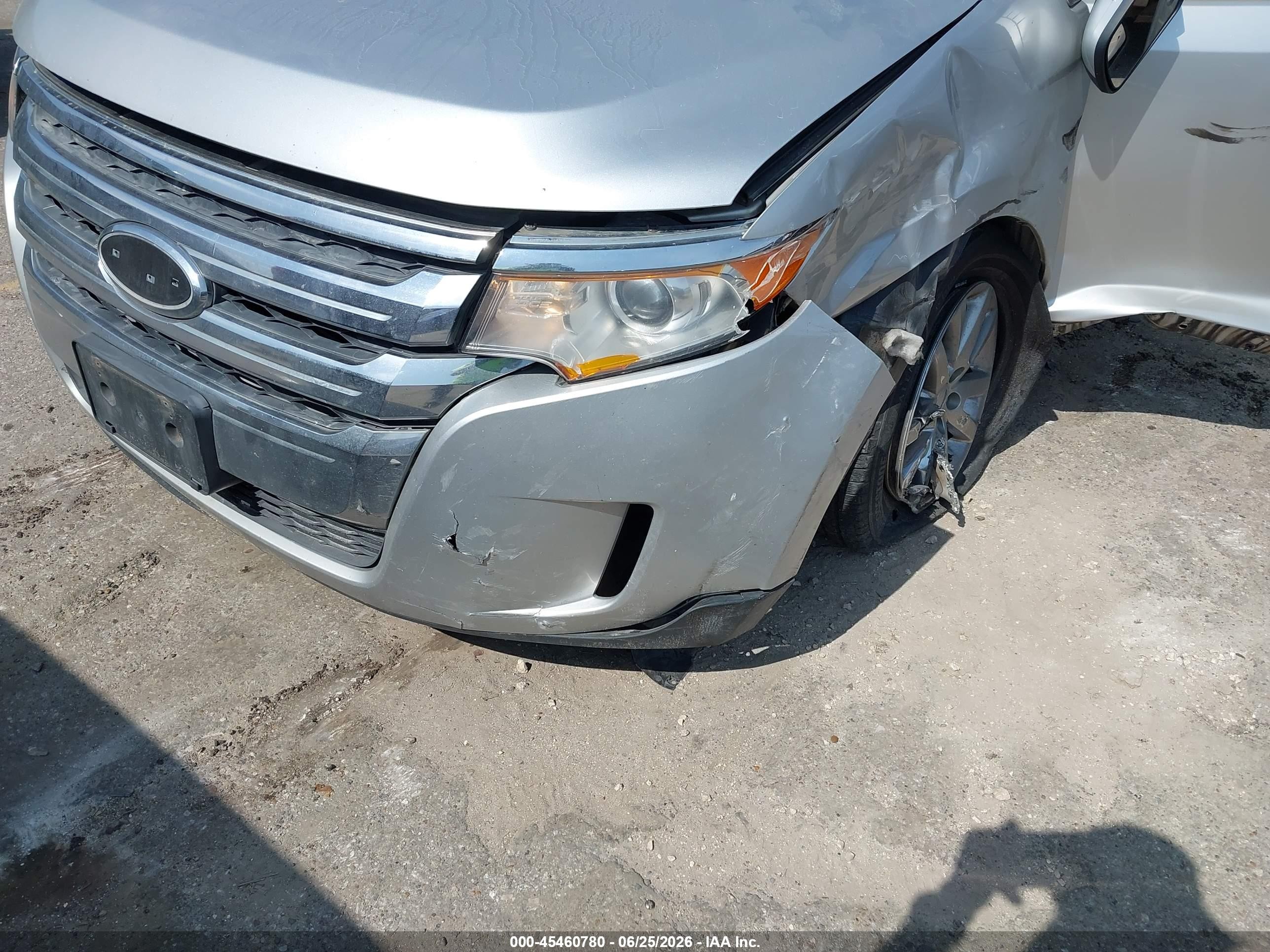 2014 Ford Edge Limited Silver vin: 2FMDK3KC0EBB24162