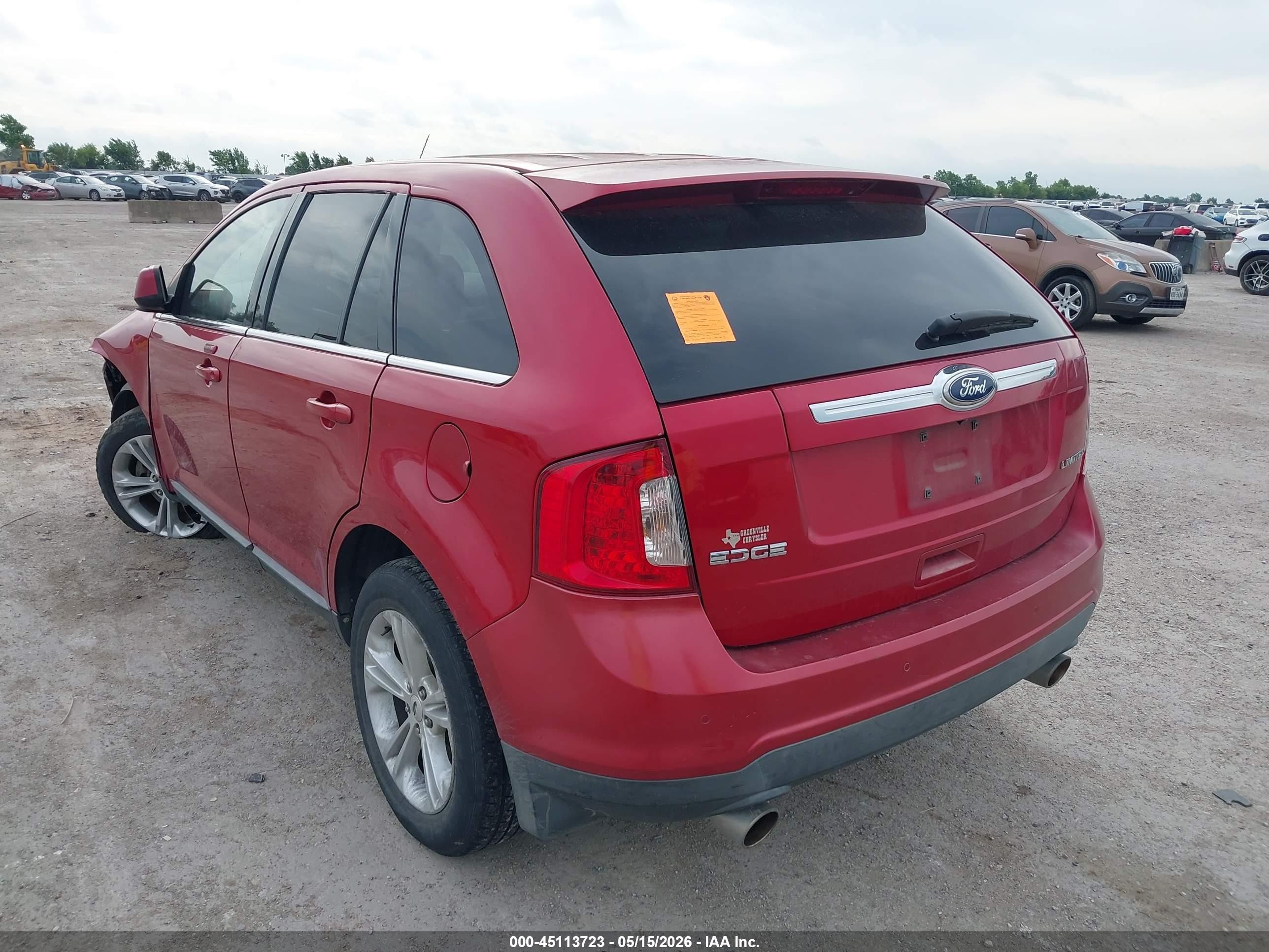 2011 Ford Edge Limited Red vin: 2FMDK3KC1BBA43456
