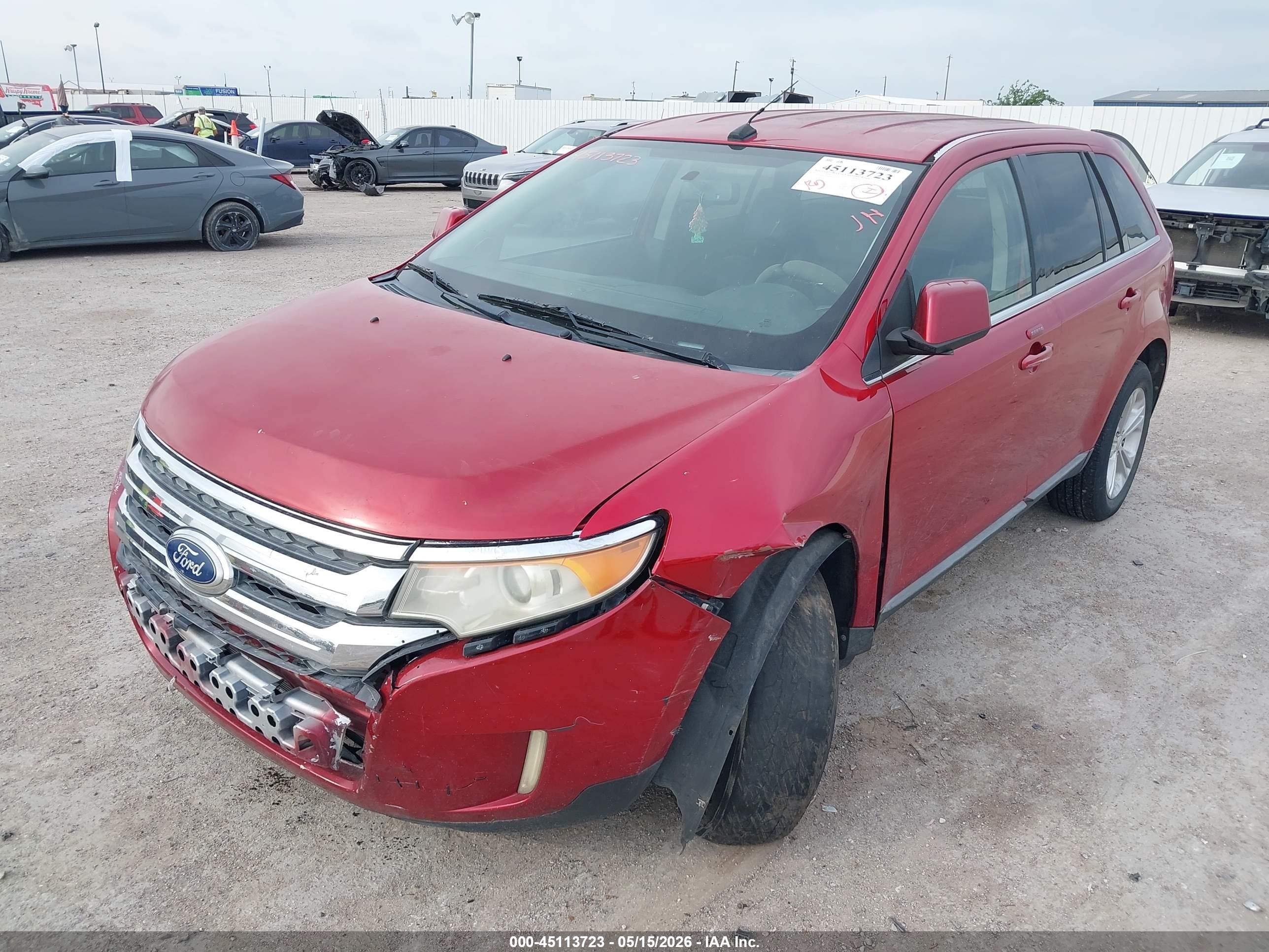 2011 Ford Edge Limited Red vin: 2FMDK3KC1BBA43456