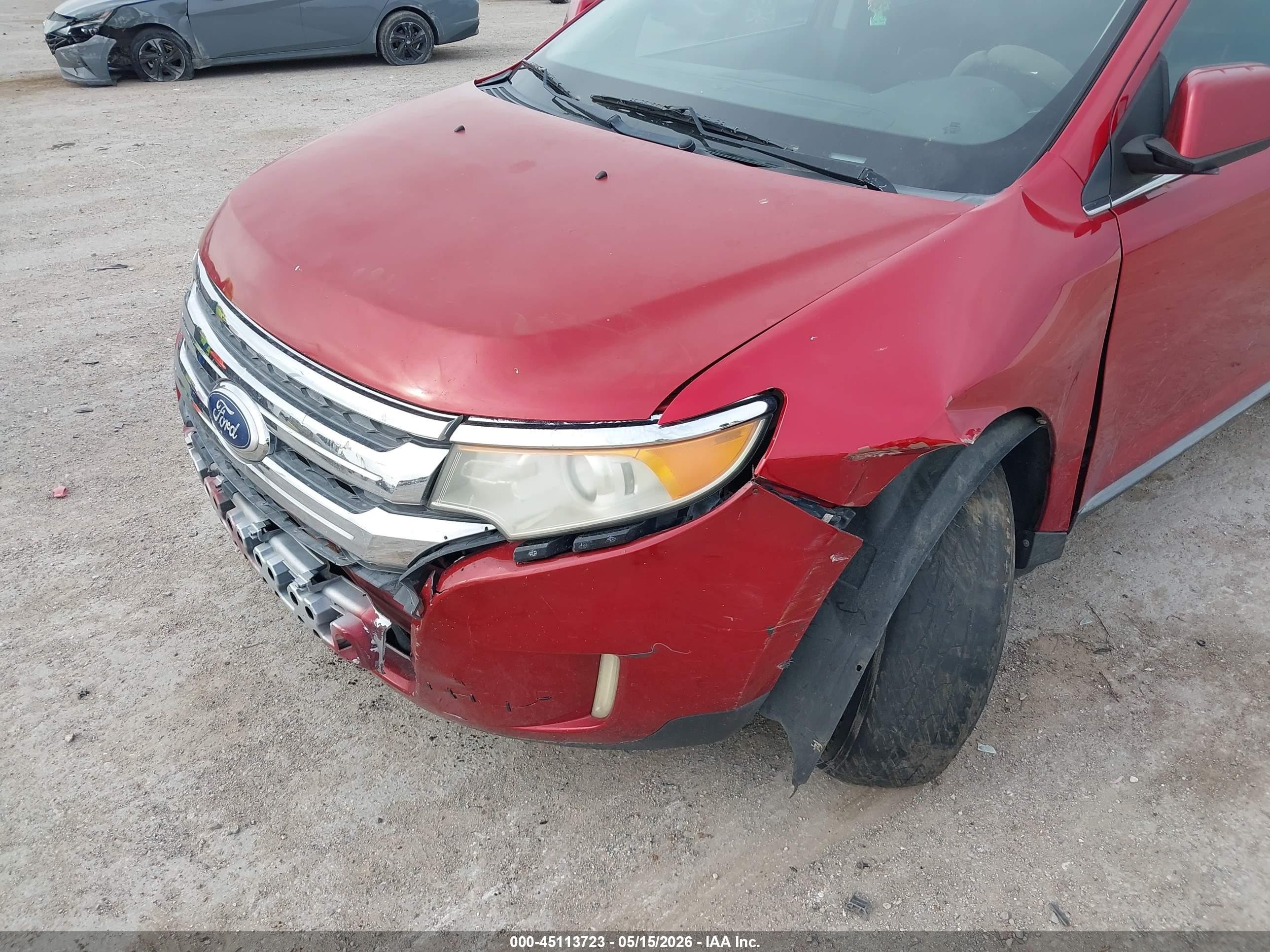 2011 Ford Edge Limited Red vin: 2FMDK3KC1BBA43456