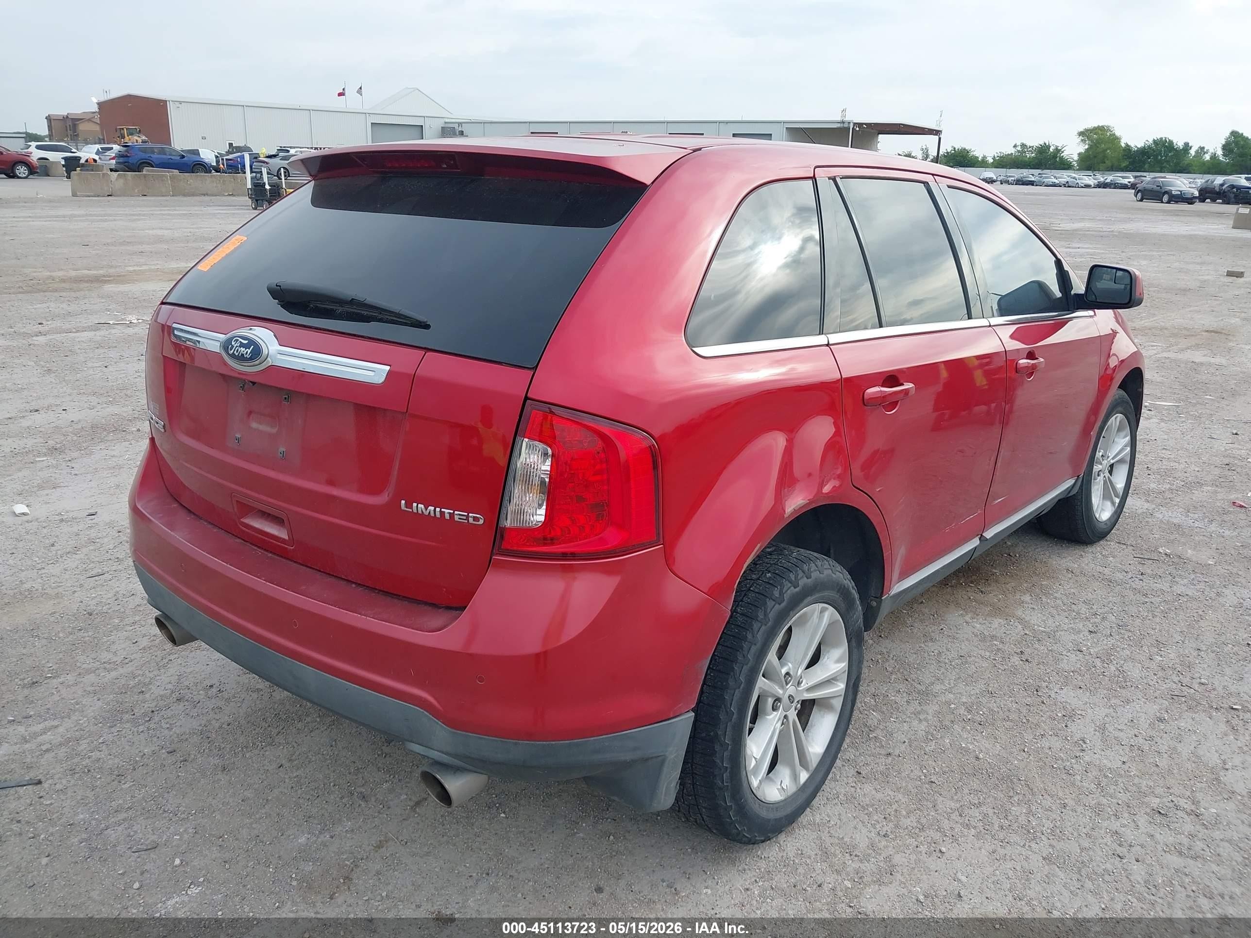 2011 Ford Edge Limited Red vin: 2FMDK3KC1BBA43456