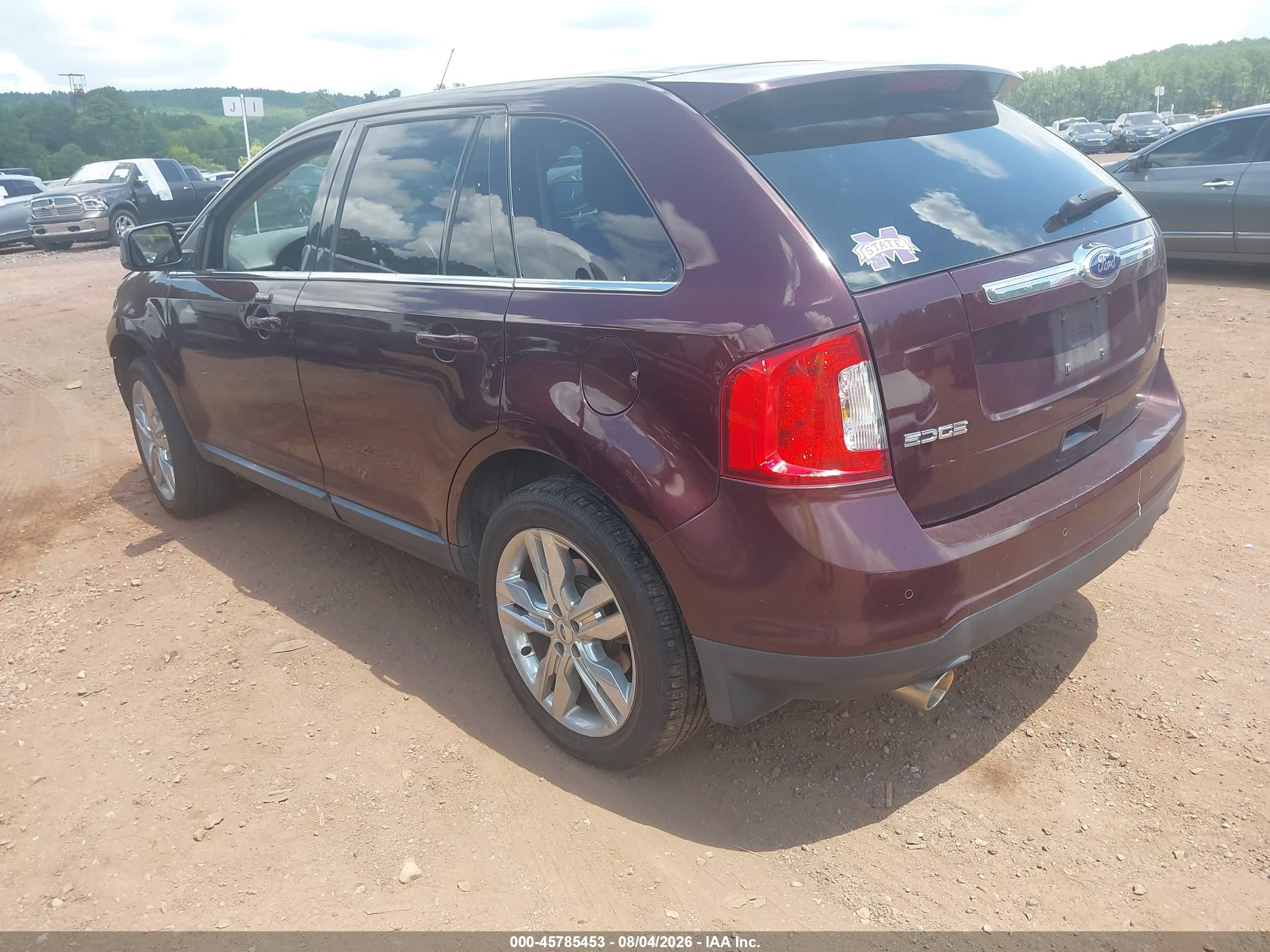 2011 Ford Edge Limited Бордовый vin: 2FMDK3KC1BBA46938