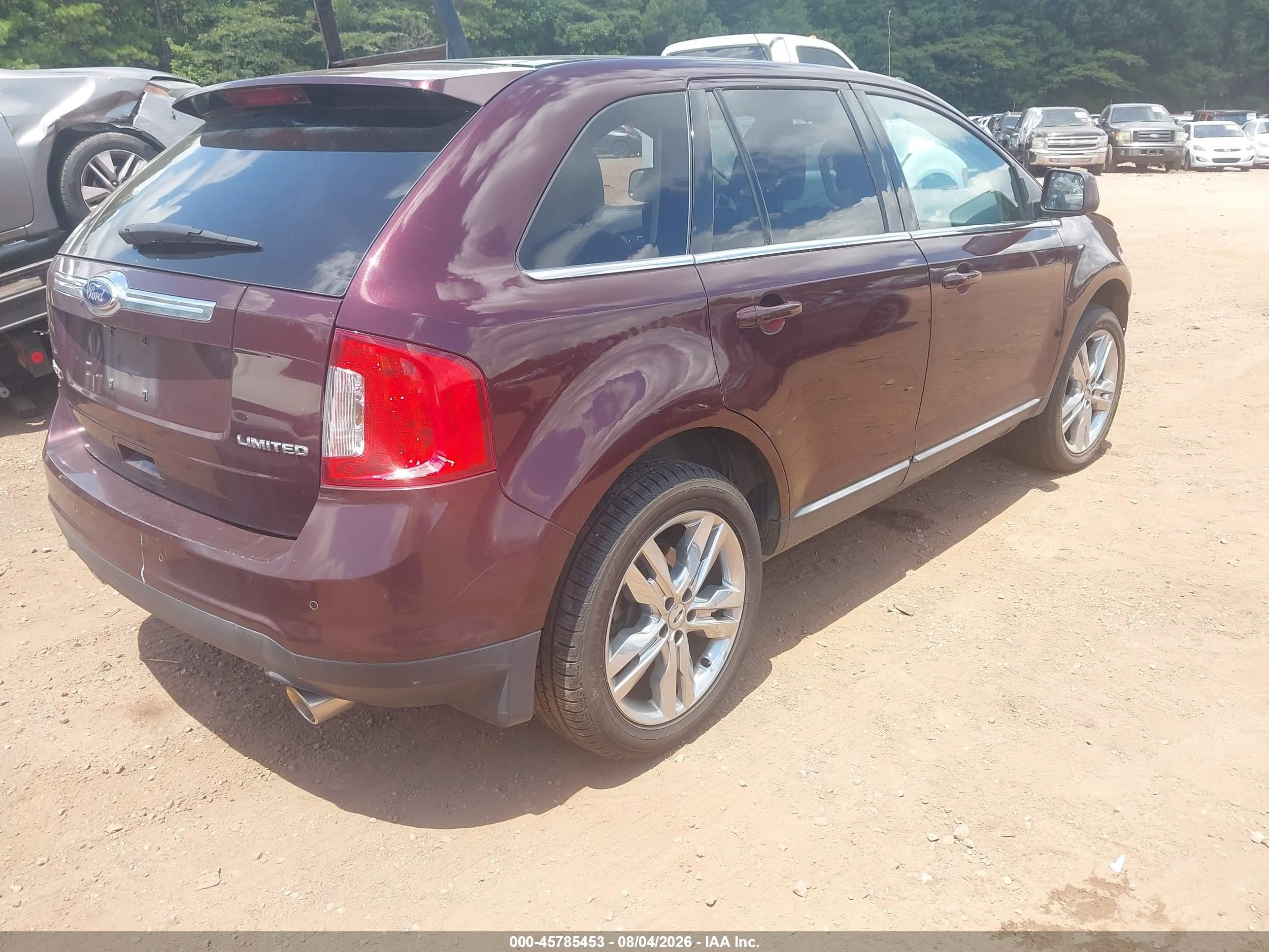2011 Ford Edge Limited Бордовый vin: 2FMDK3KC1BBA46938