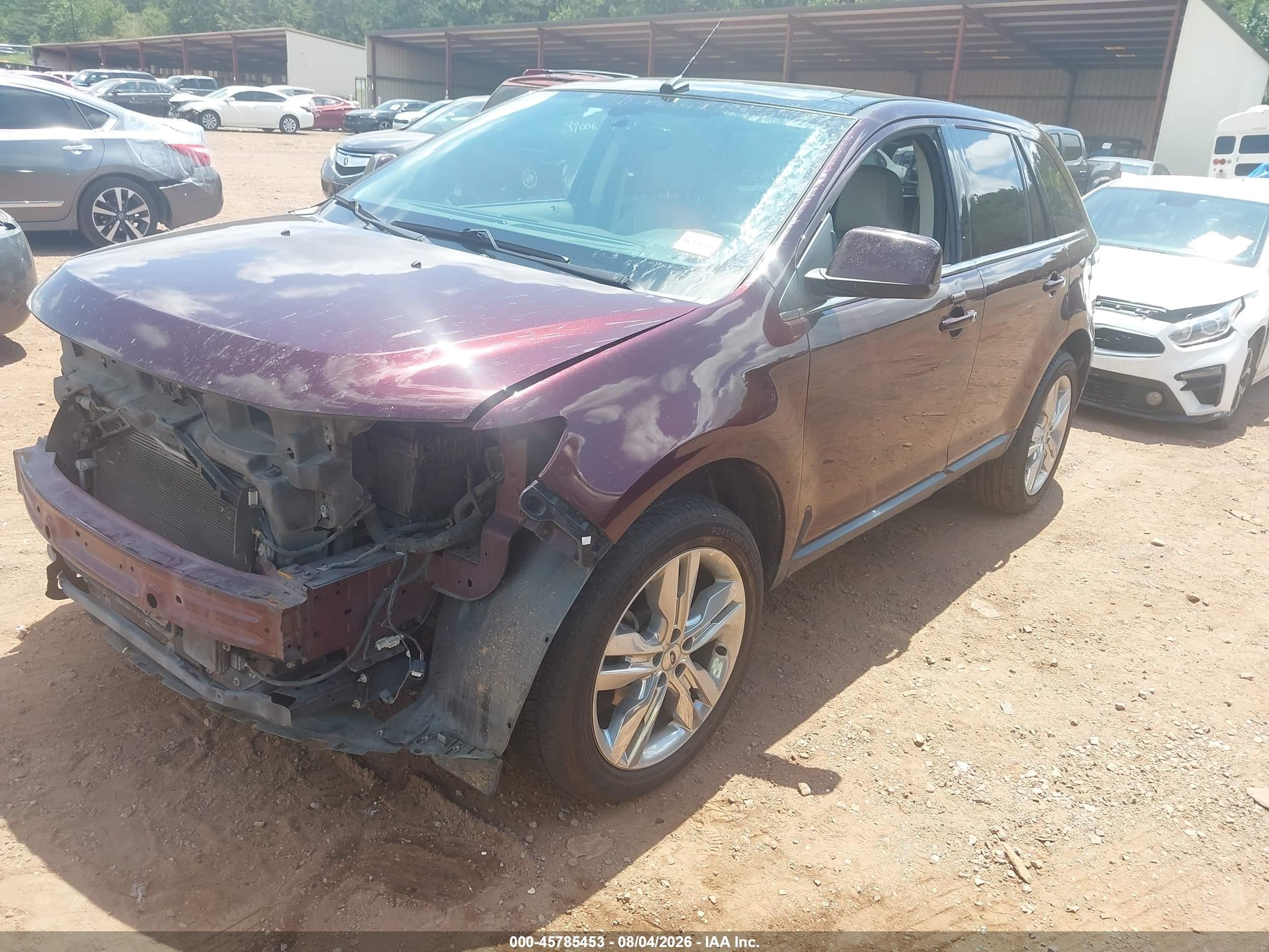 2011 Ford Edge Limited Бордовый vin: 2FMDK3KC1BBA46938
