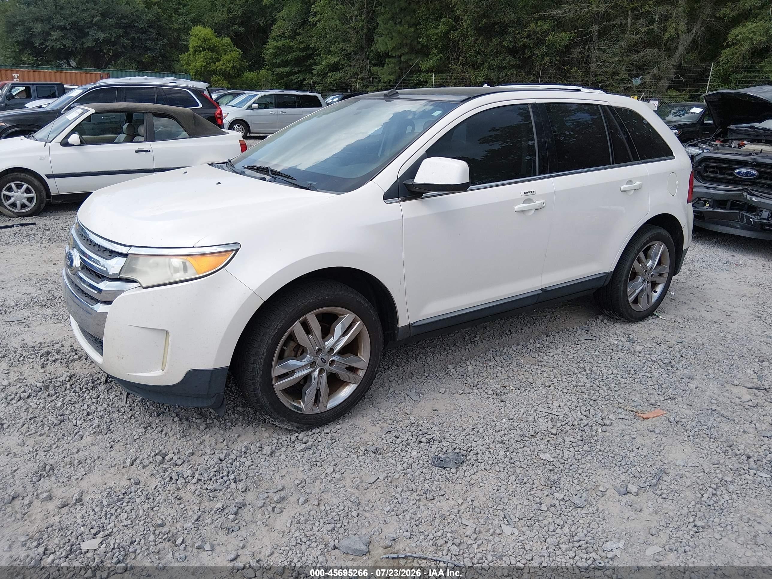 2011 Ford Edge Limited Белый vin: 2FMDK3KC1BBA69605