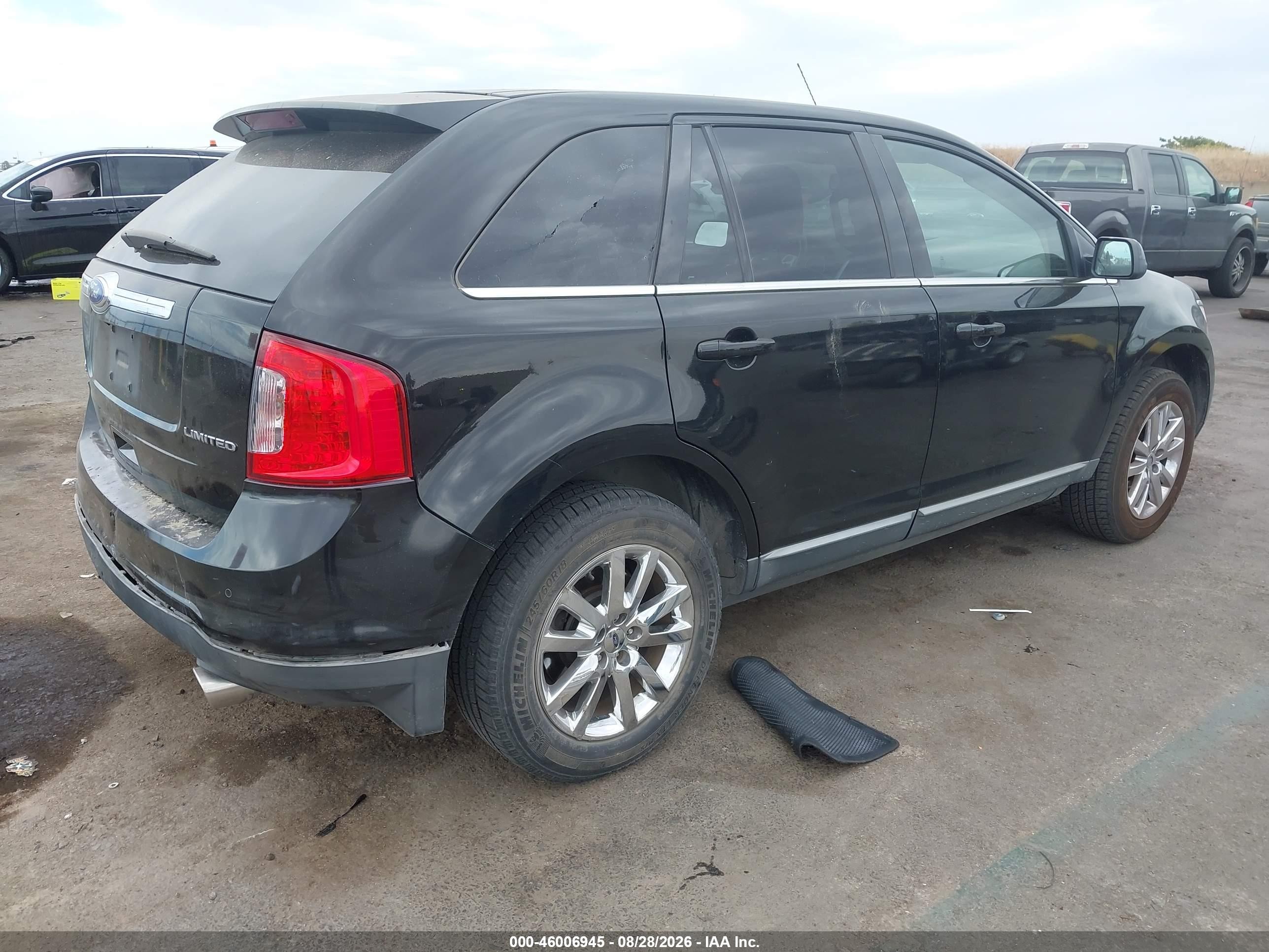 2011 Ford Edge Limited Black vin: 2FMDK3KC1BBB03946
