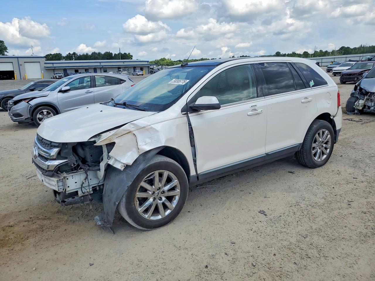 2011 Ford Edge Limited White vin: 2FMDK3KC1BBB42956