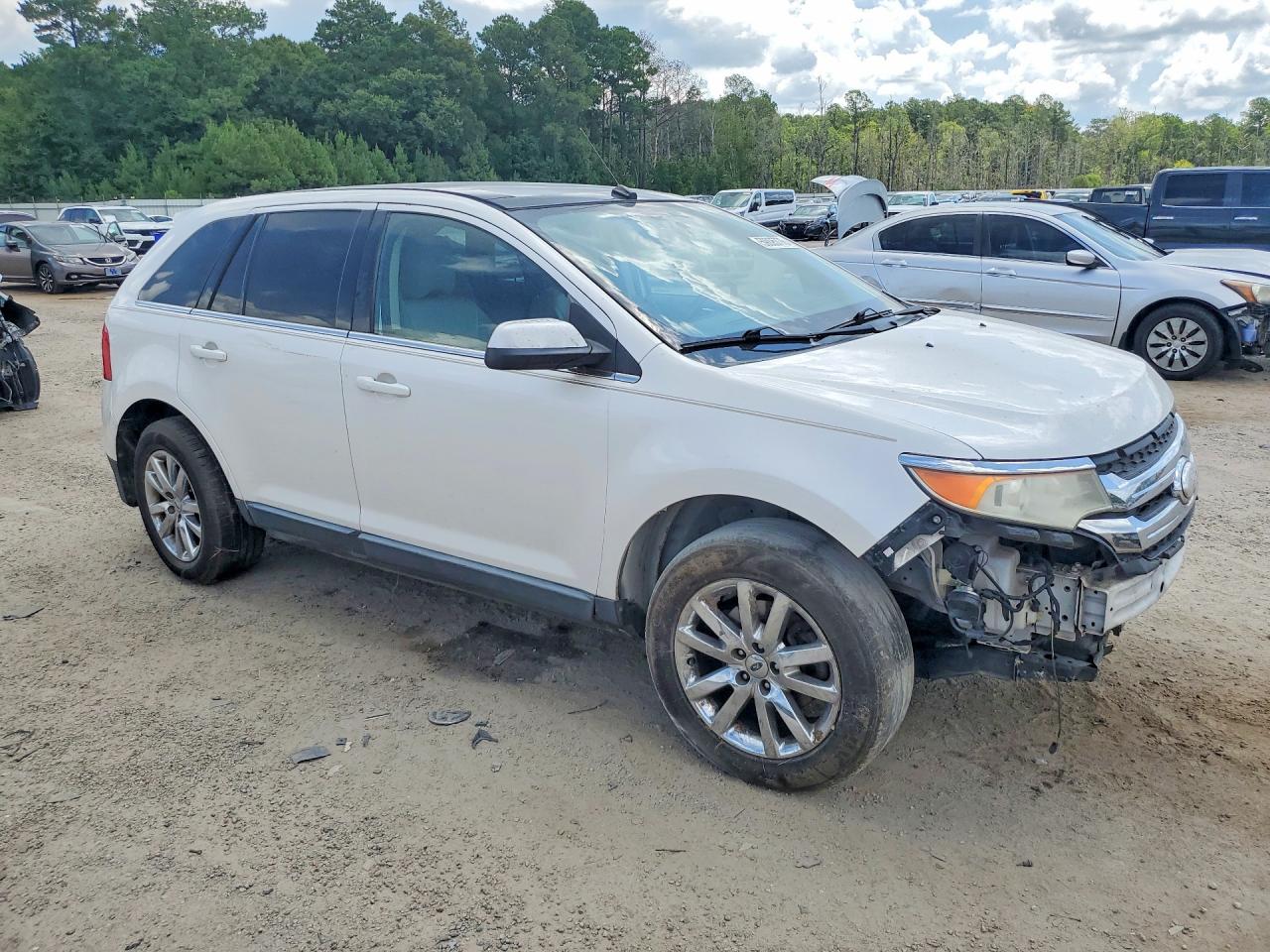 2011 Ford Edge Limited White vin: 2FMDK3KC1BBB42956