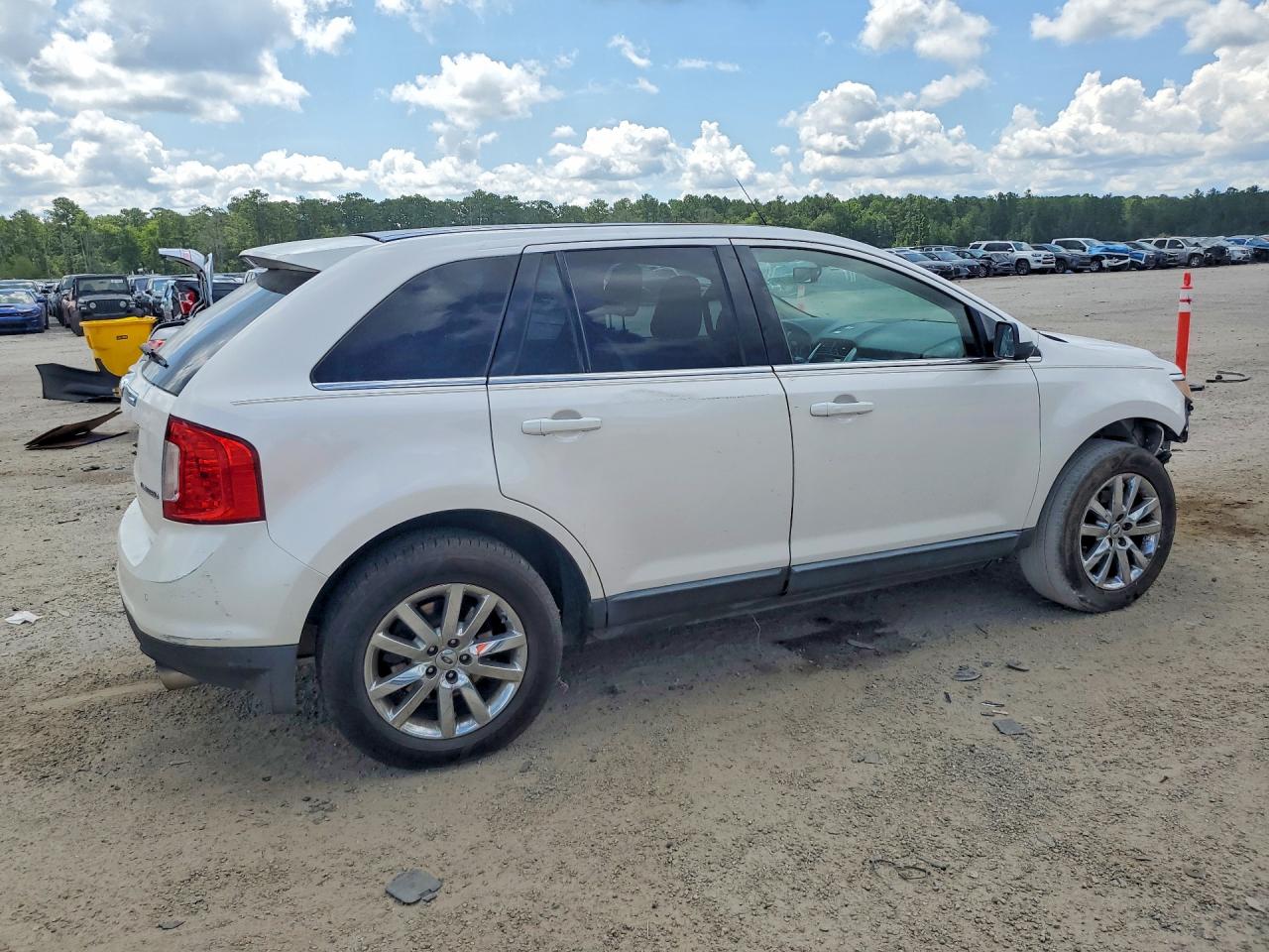 2011 Ford Edge Limited White vin: 2FMDK3KC1BBB42956