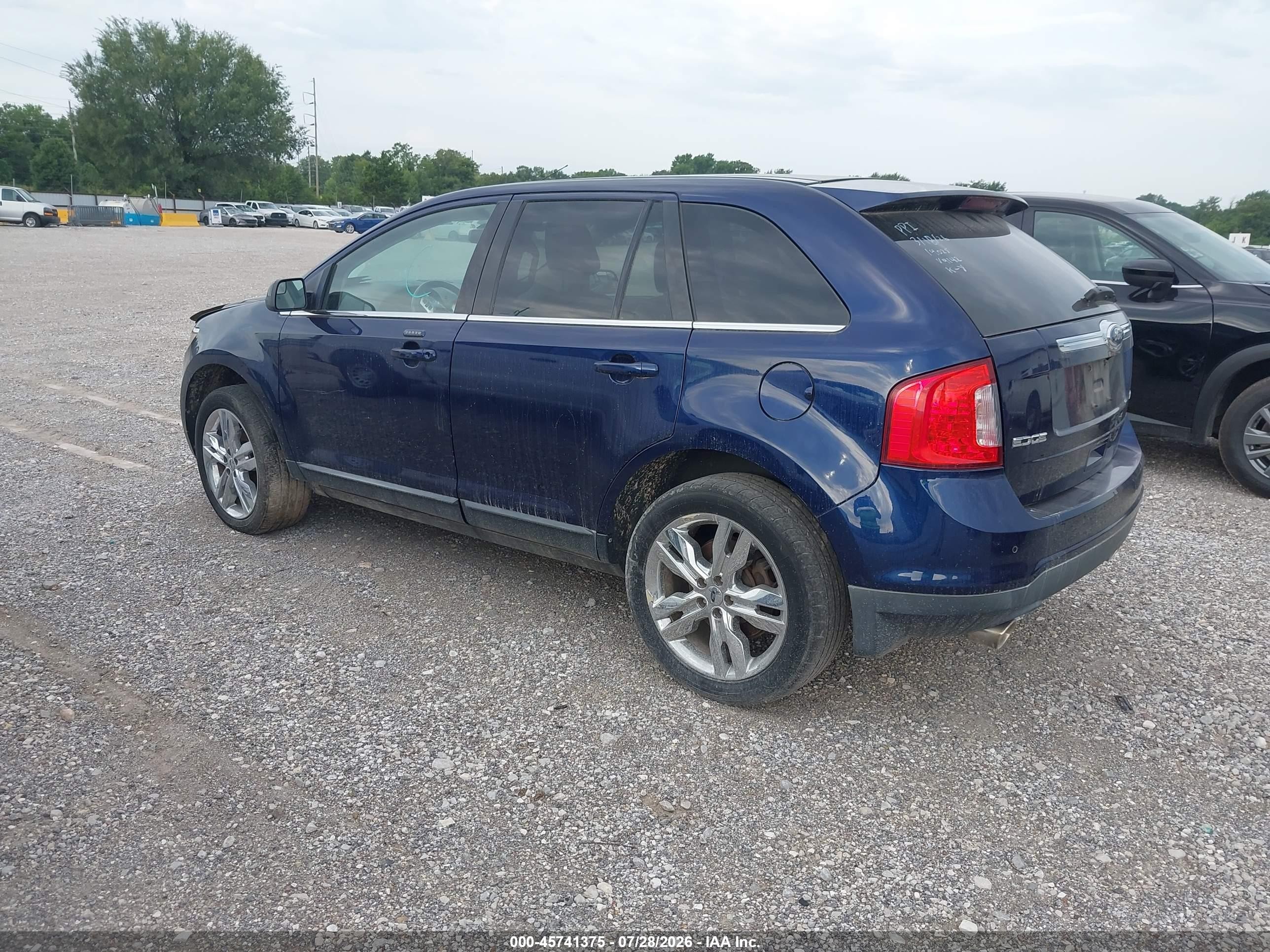 2011 Ford Edge Limited Blue vin: 2FMDK3KC1BBB44142