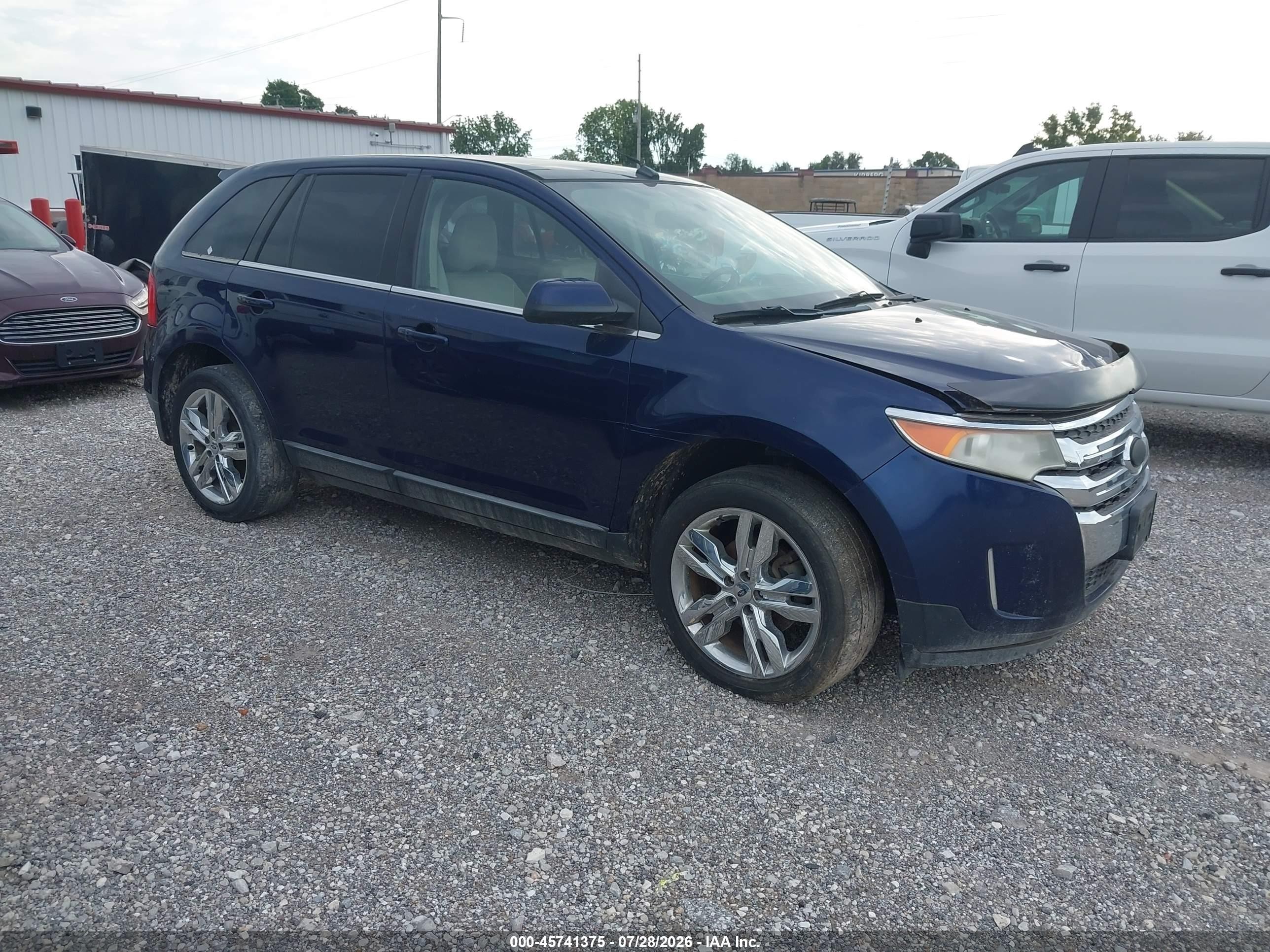 2011 Ford Edge Limited Blue vin: 2FMDK3KC1BBB44142
