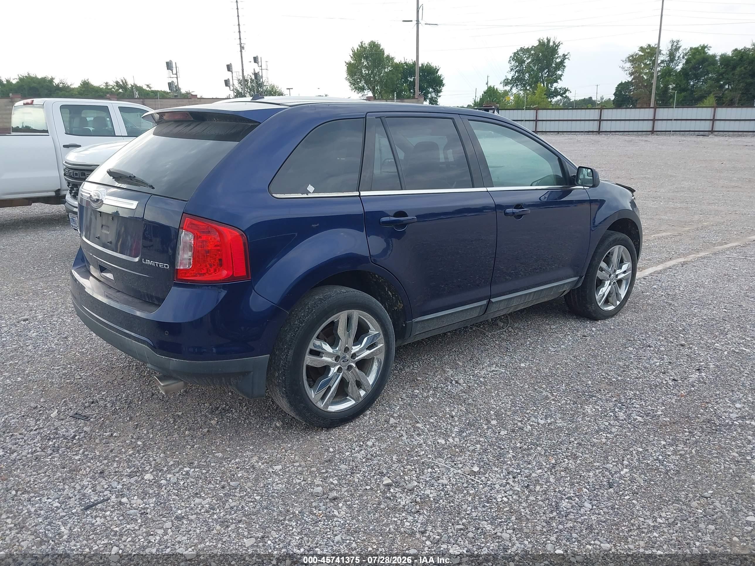 2011 Ford Edge Limited Blue vin: 2FMDK3KC1BBB44142