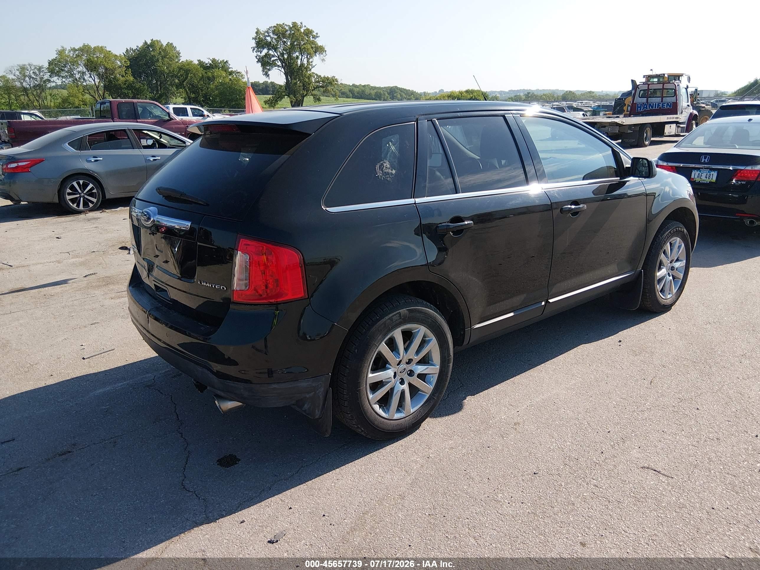2011 Ford Edge Limited Black vin: 2FMDK3KC1BBB53827