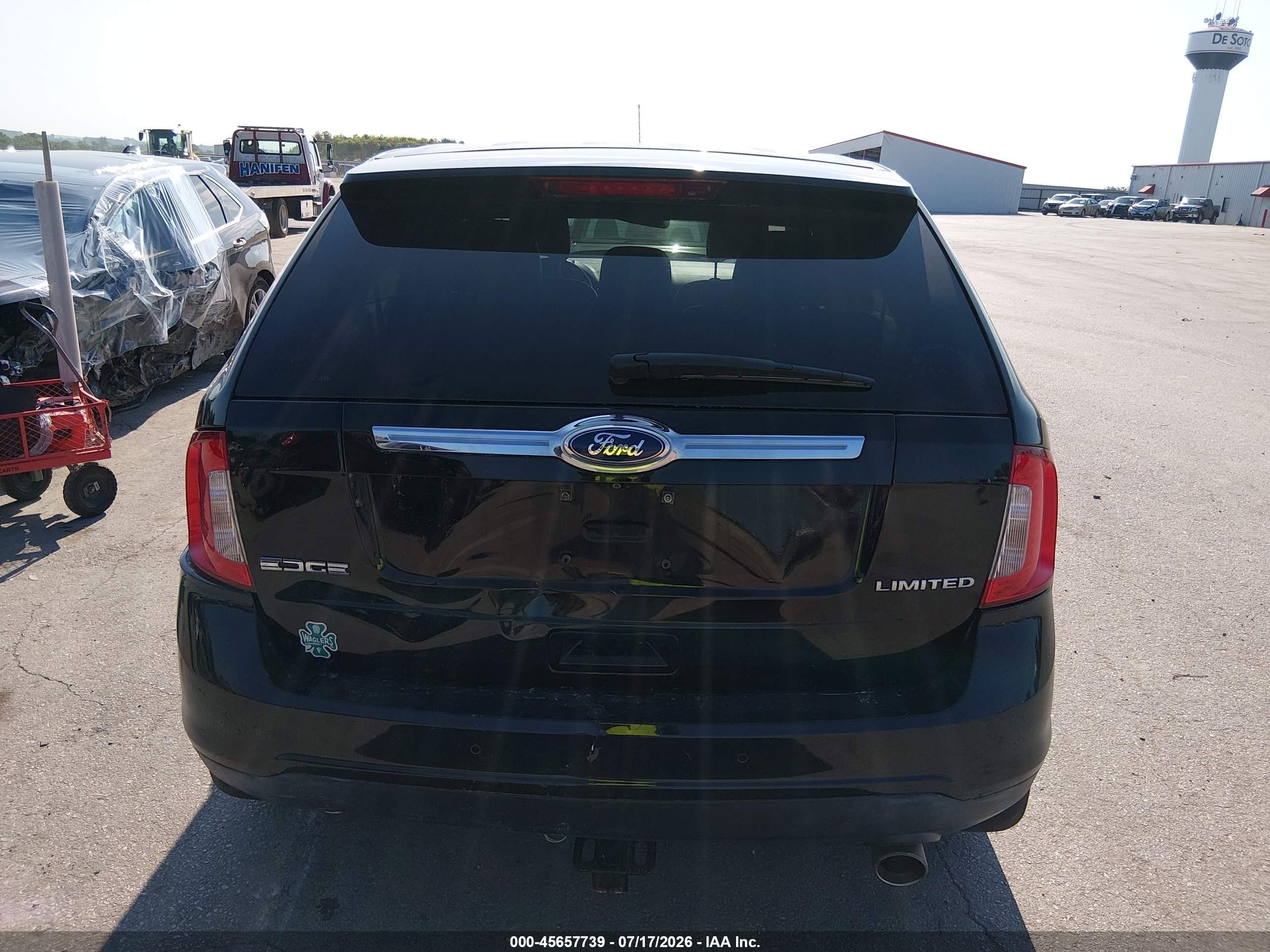 2011 Ford Edge Limited Black vin: 2FMDK3KC1BBB53827
