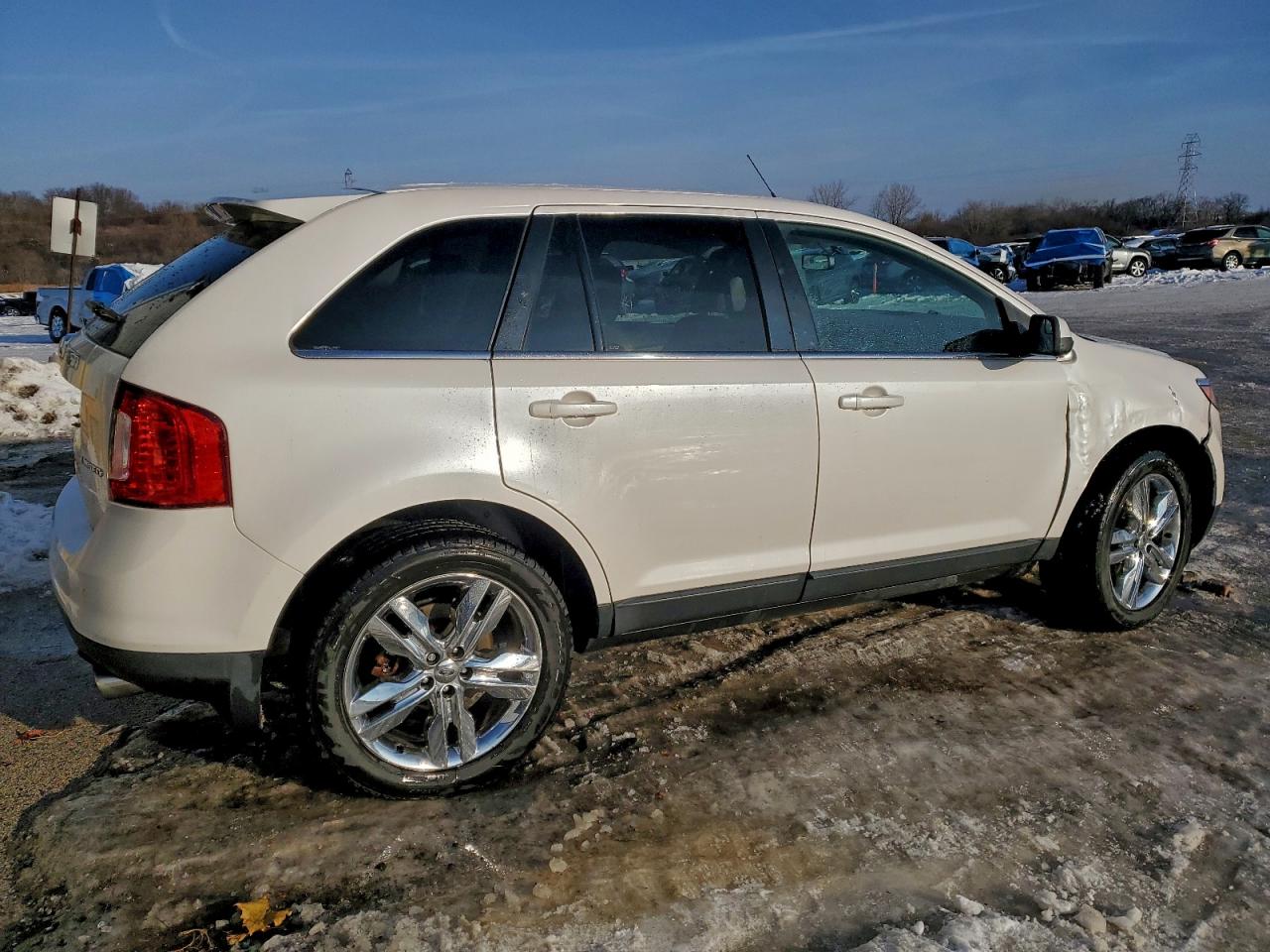 2011 Ford Edge Limited White vin: 2FMDK3KC1BBB65573