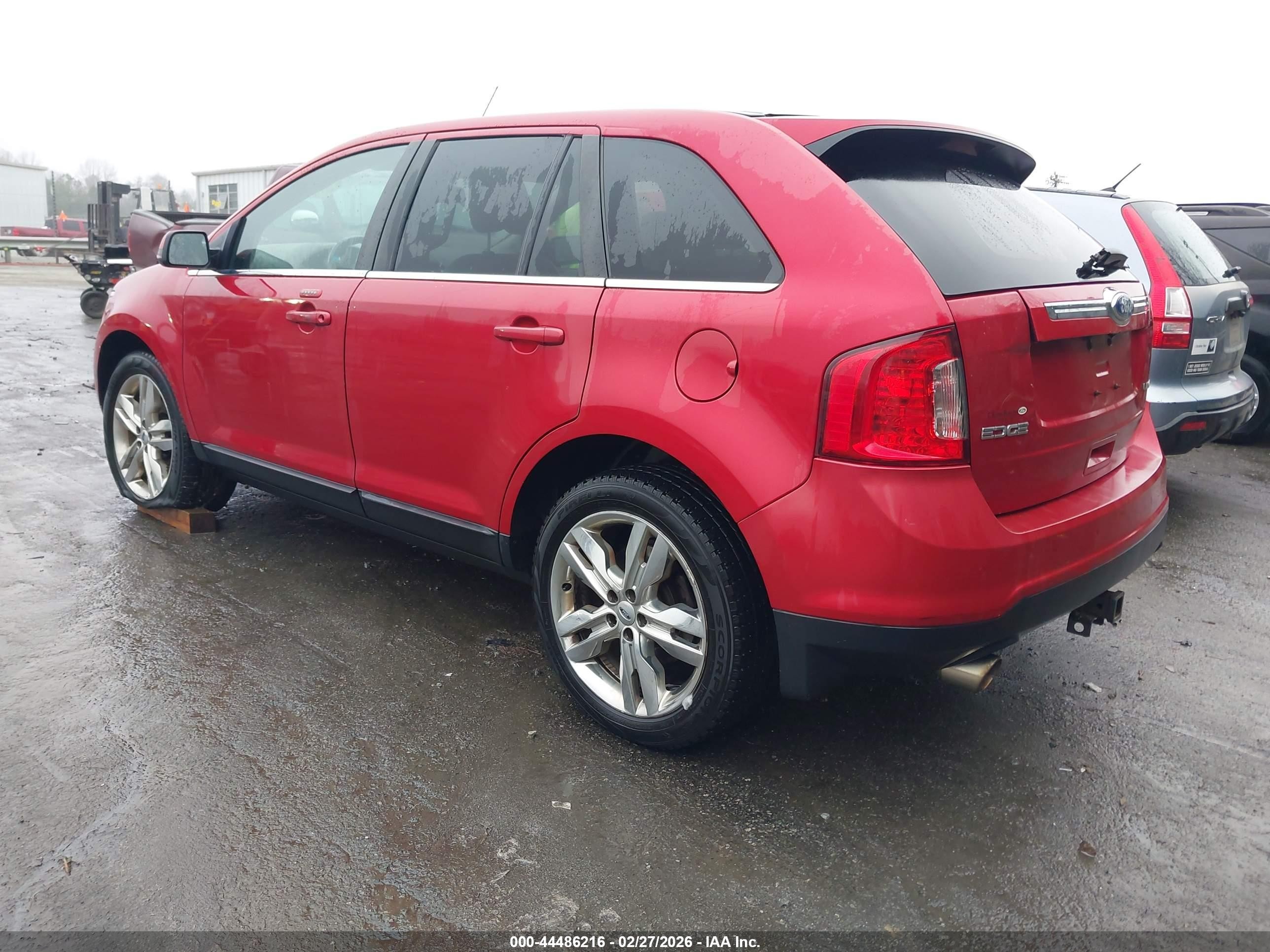 2012 Ford Edge Limited Red vin: 2FMDK3KC1CBA40008