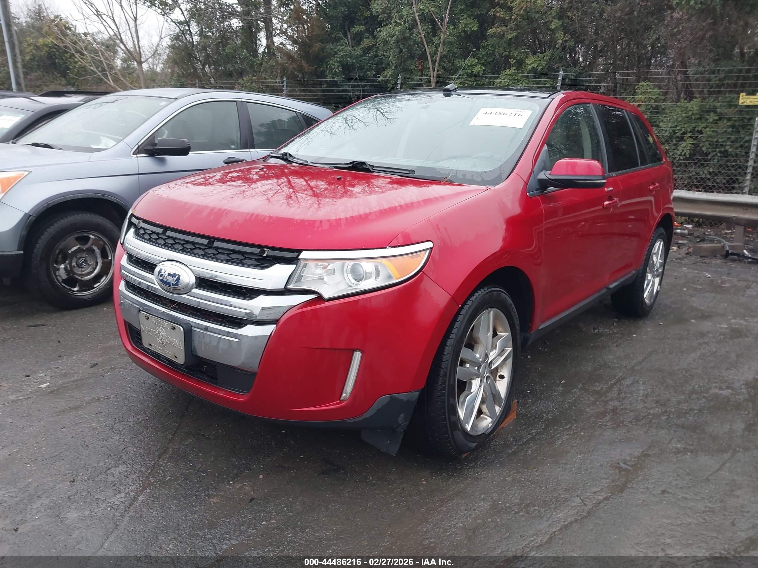 2012 Ford Edge Limited Red vin: 2FMDK3KC1CBA40008