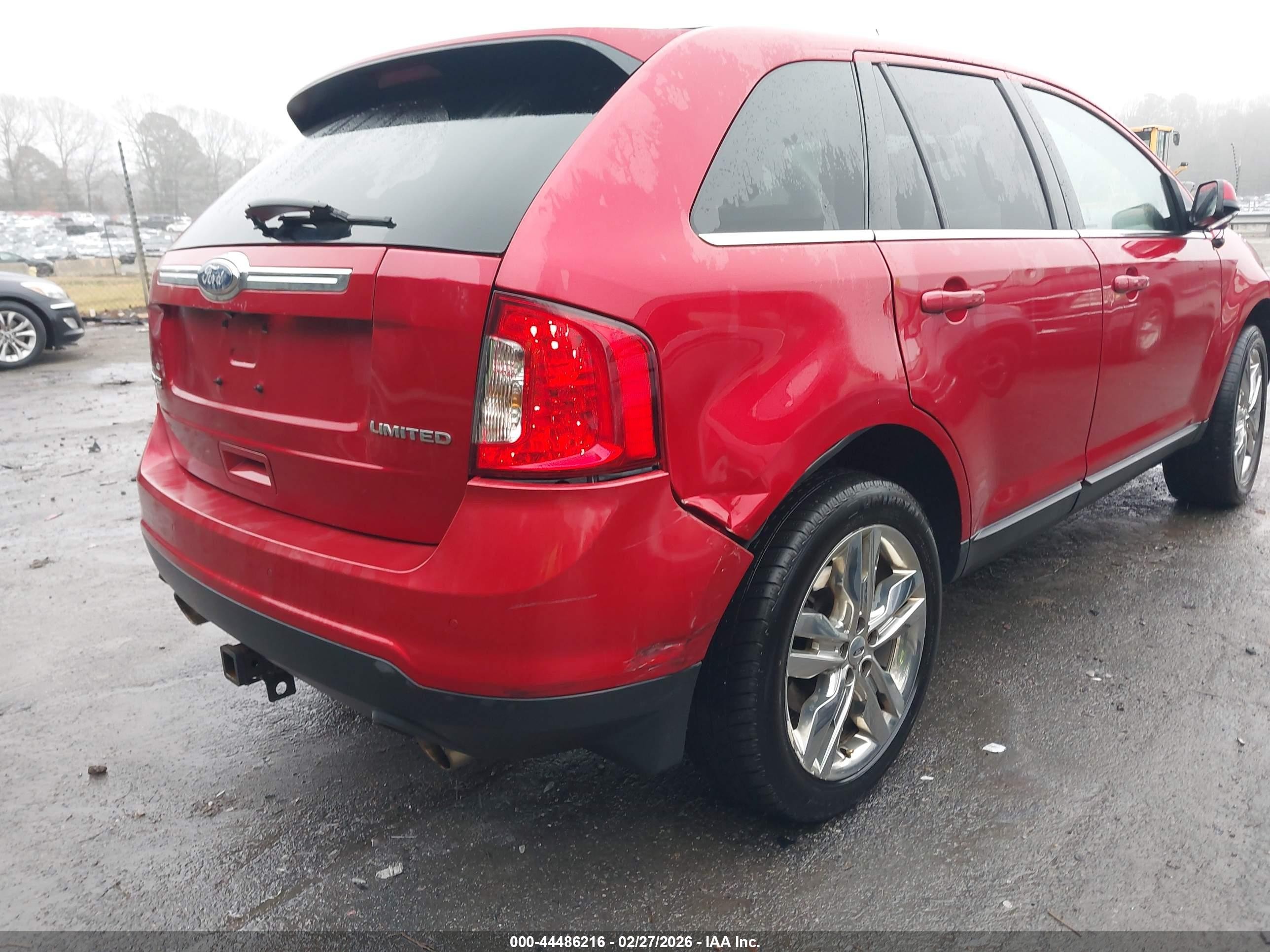 2012 Ford Edge Limited Red vin: 2FMDK3KC1CBA40008