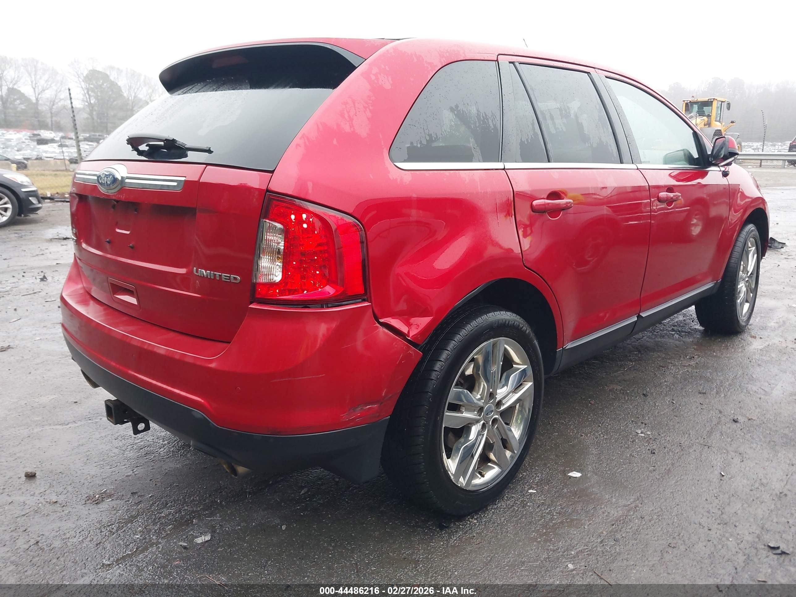2012 Ford Edge Limited Red vin: 2FMDK3KC1CBA40008