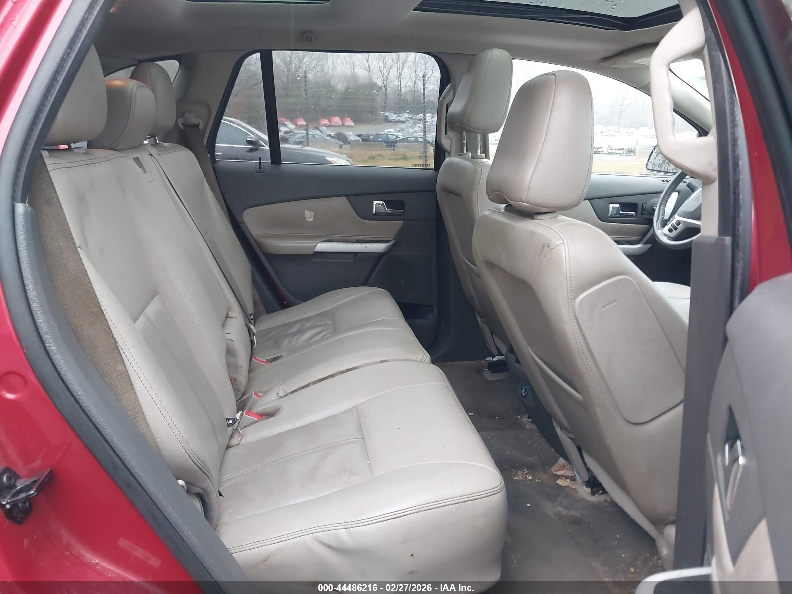 2012 Ford Edge Limited Red vin: 2FMDK3KC1CBA40008