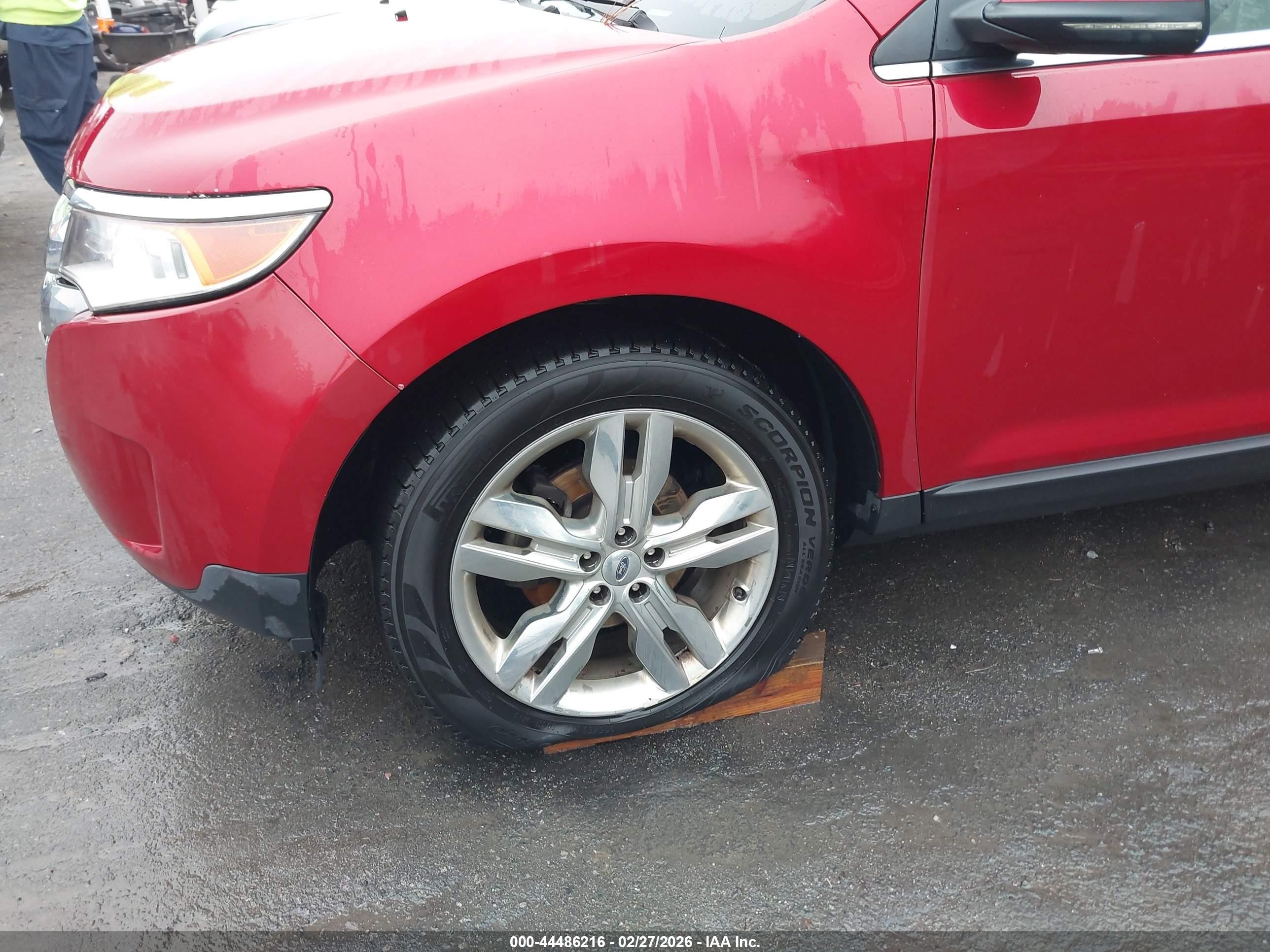 2012 Ford Edge Limited Red vin: 2FMDK3KC1CBA40008