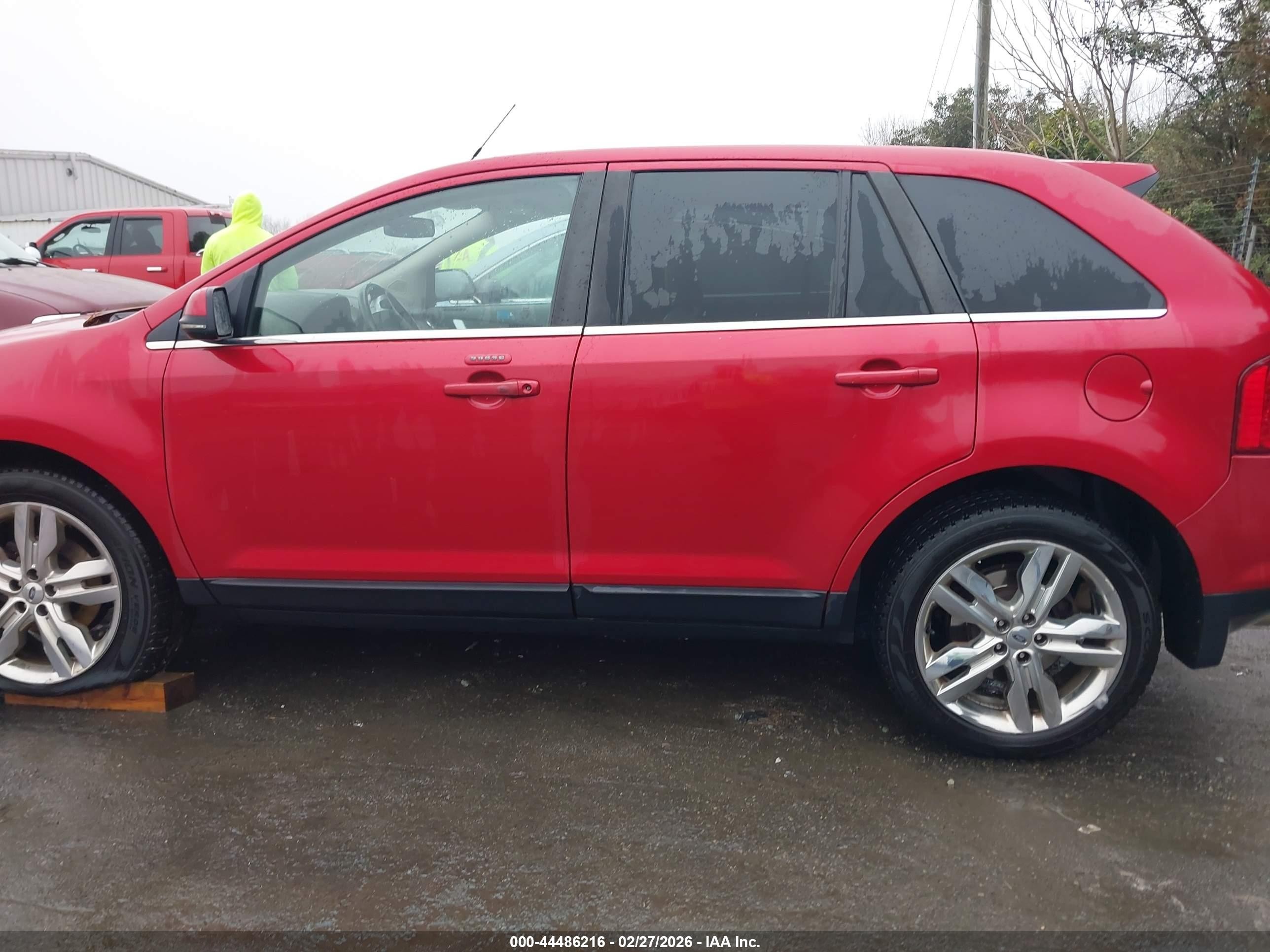 2012 Ford Edge Limited Red vin: 2FMDK3KC1CBA40008