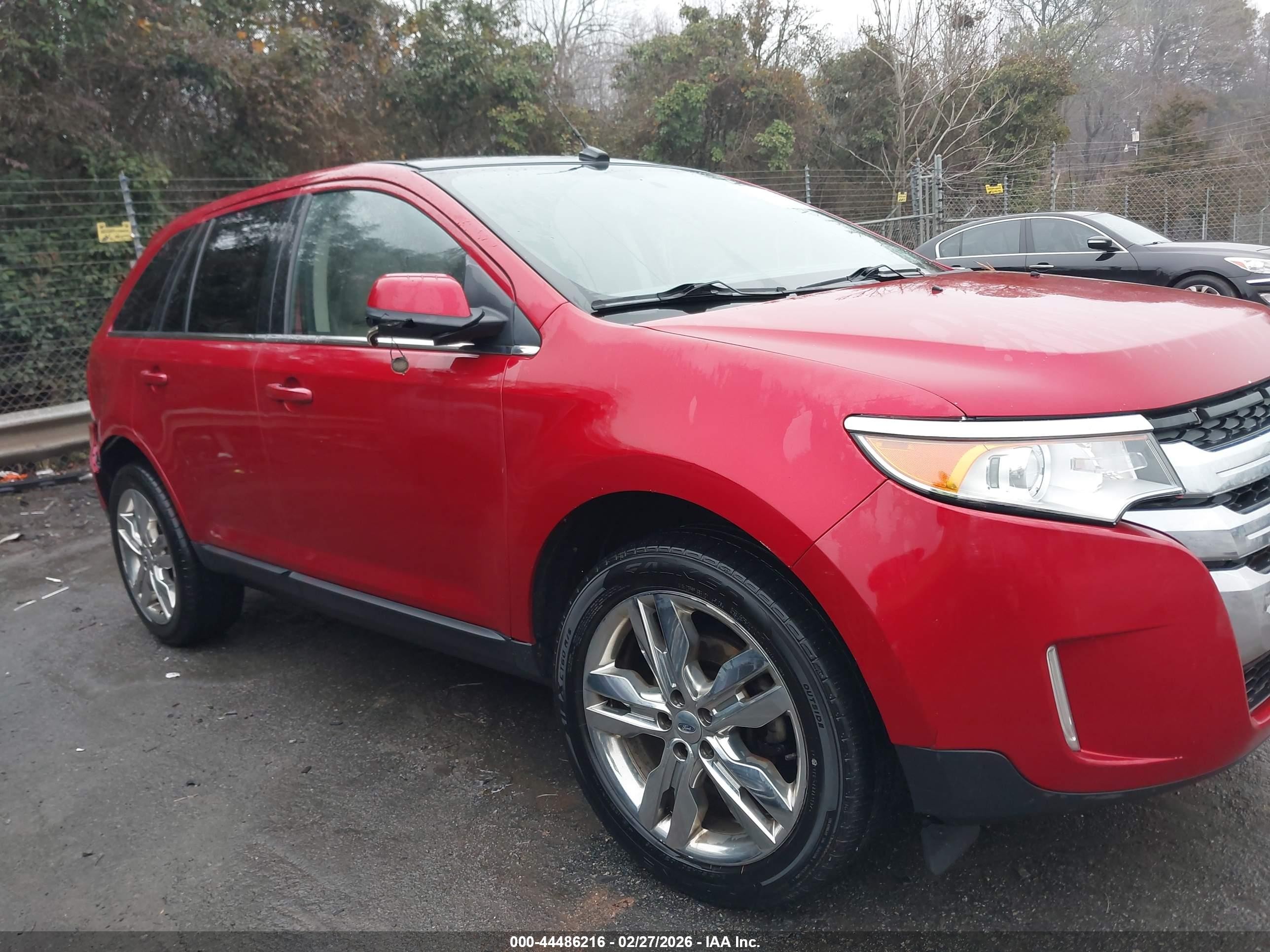 2012 Ford Edge Limited Red vin: 2FMDK3KC1CBA40008