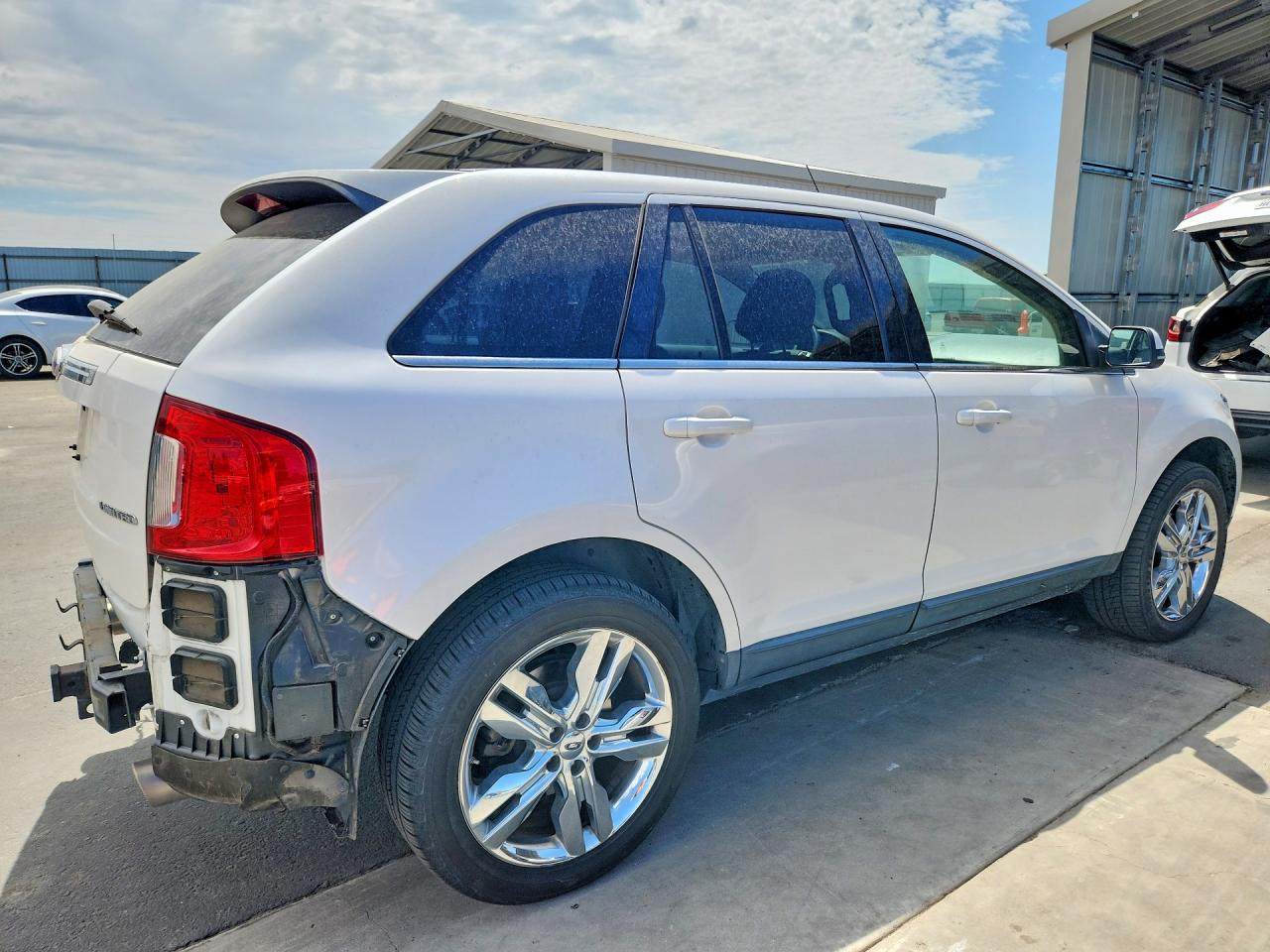 2012 Ford Edge Limited White vin: 2FMDK3KC1CBA73185