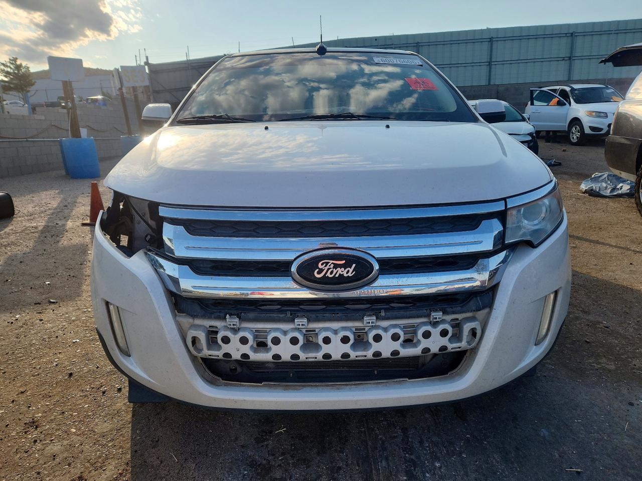 2013 Ford Edge Limited White vin: 2FMDK3KC1DBA13473
