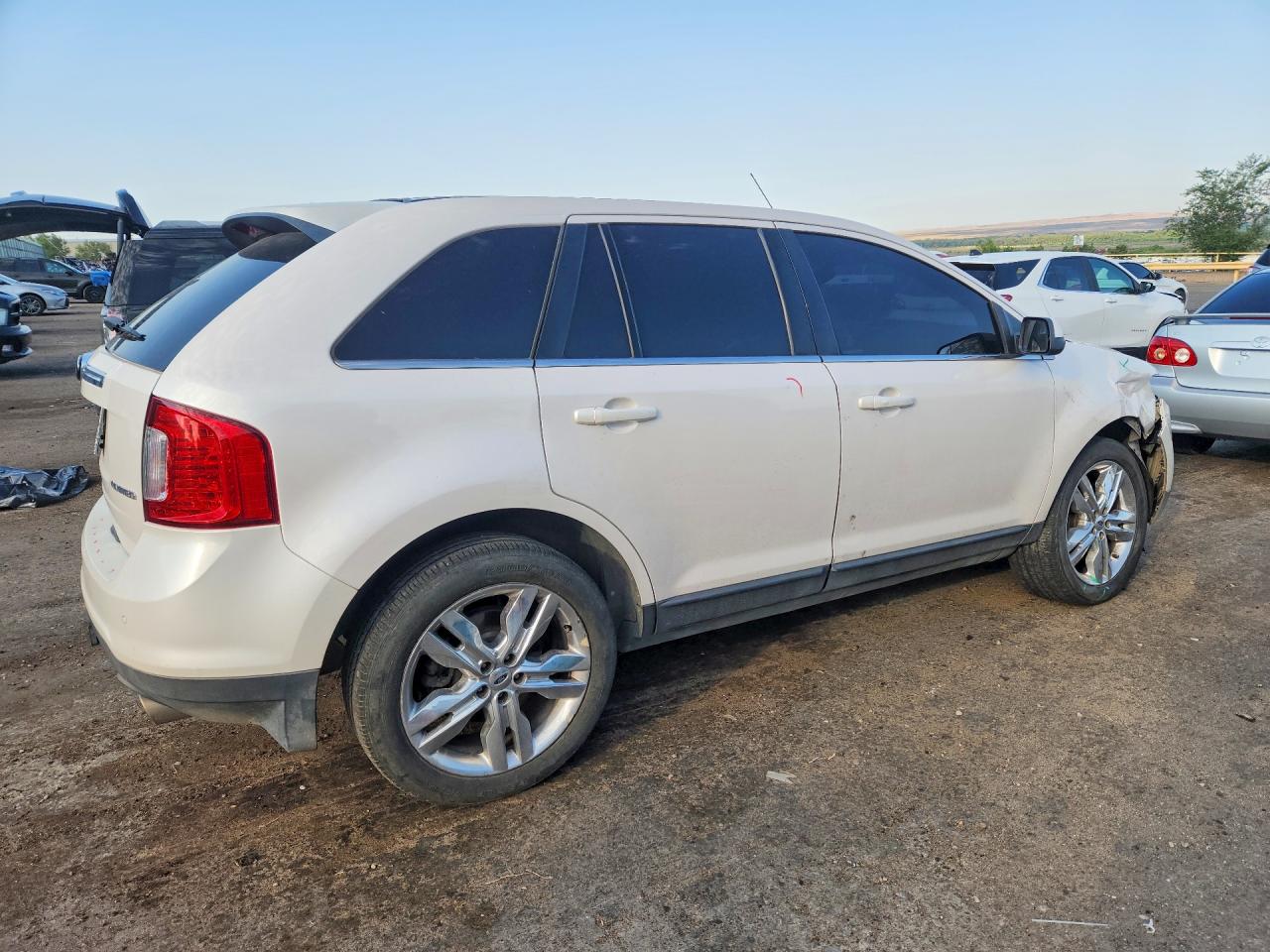 2013 Ford Edge Limited White vin: 2FMDK3KC1DBA13473