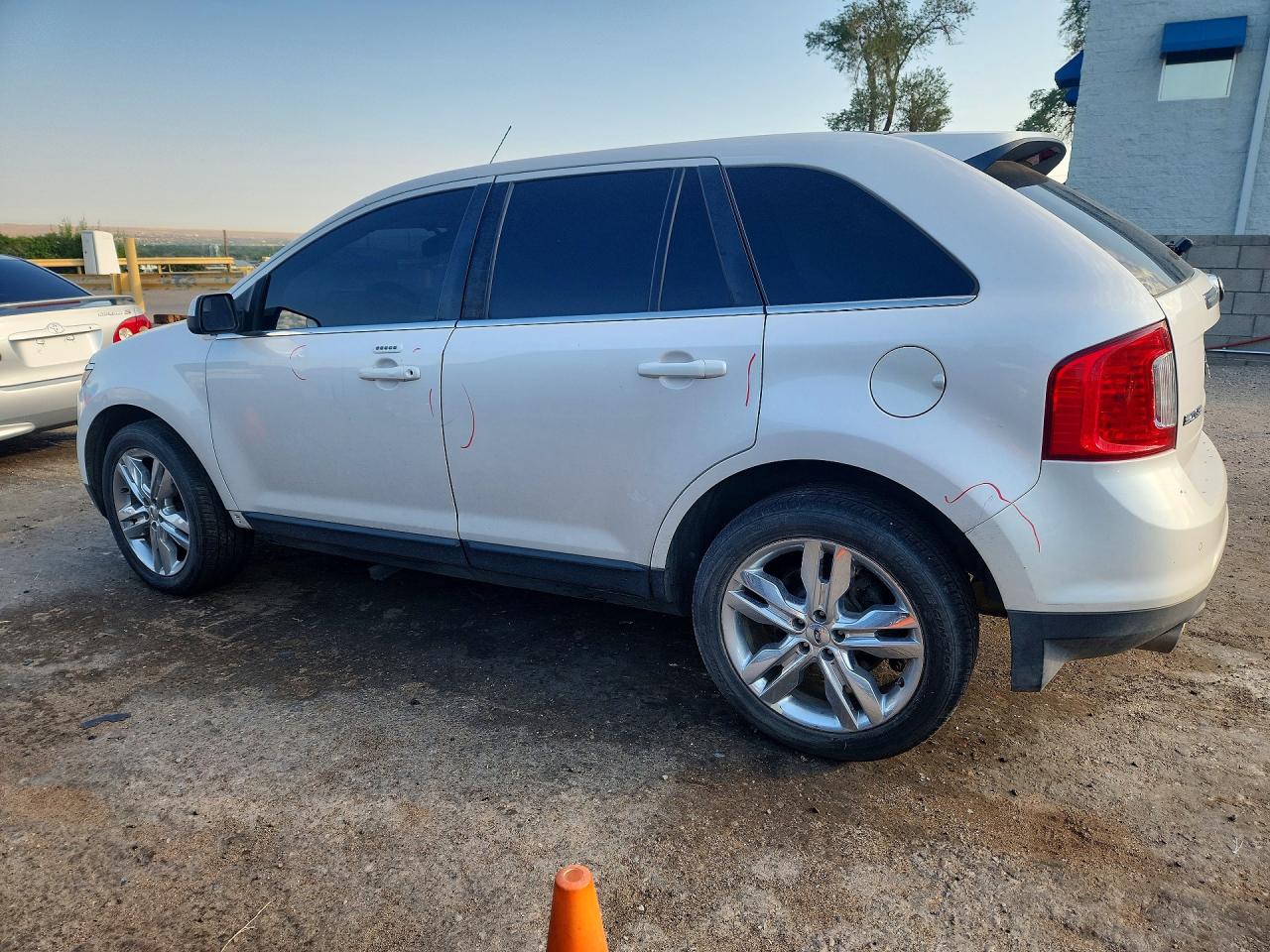 2013 Ford Edge Limited White vin: 2FMDK3KC1DBA13473