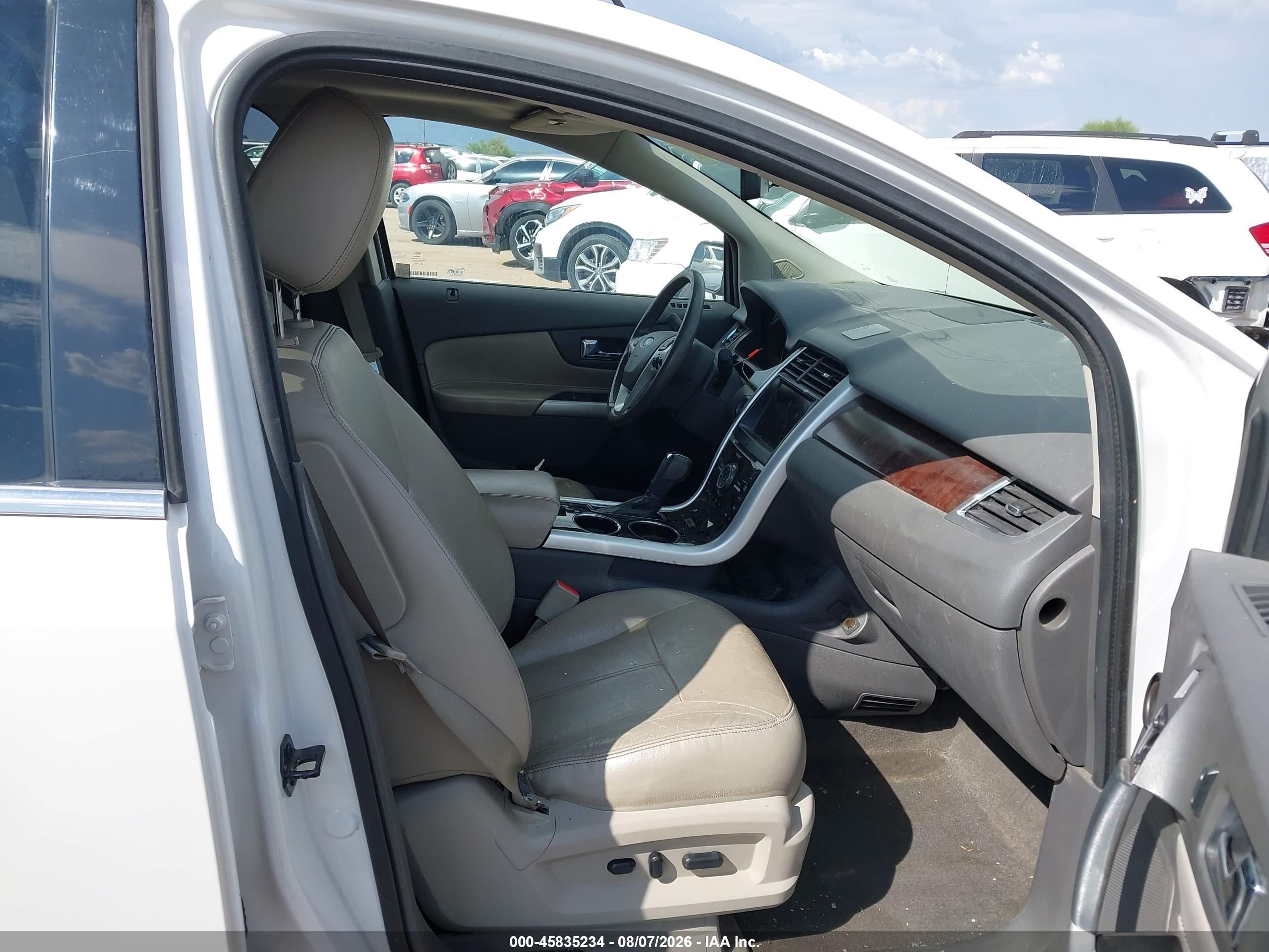 2013 Ford Edge Limited White vin: 2FMDK3KC1DBA36137