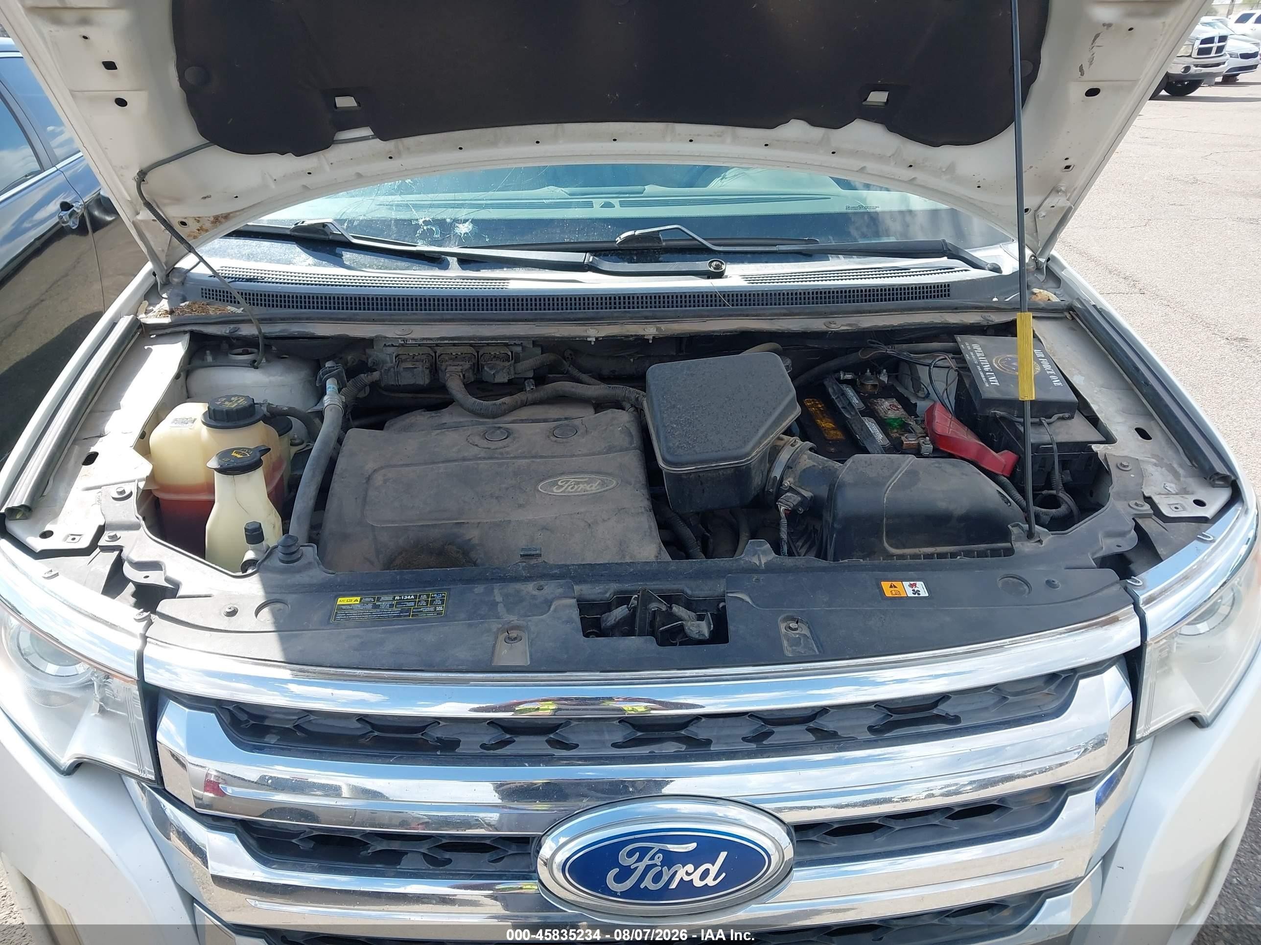 2013 Ford Edge Limited White vin: 2FMDK3KC1DBA36137