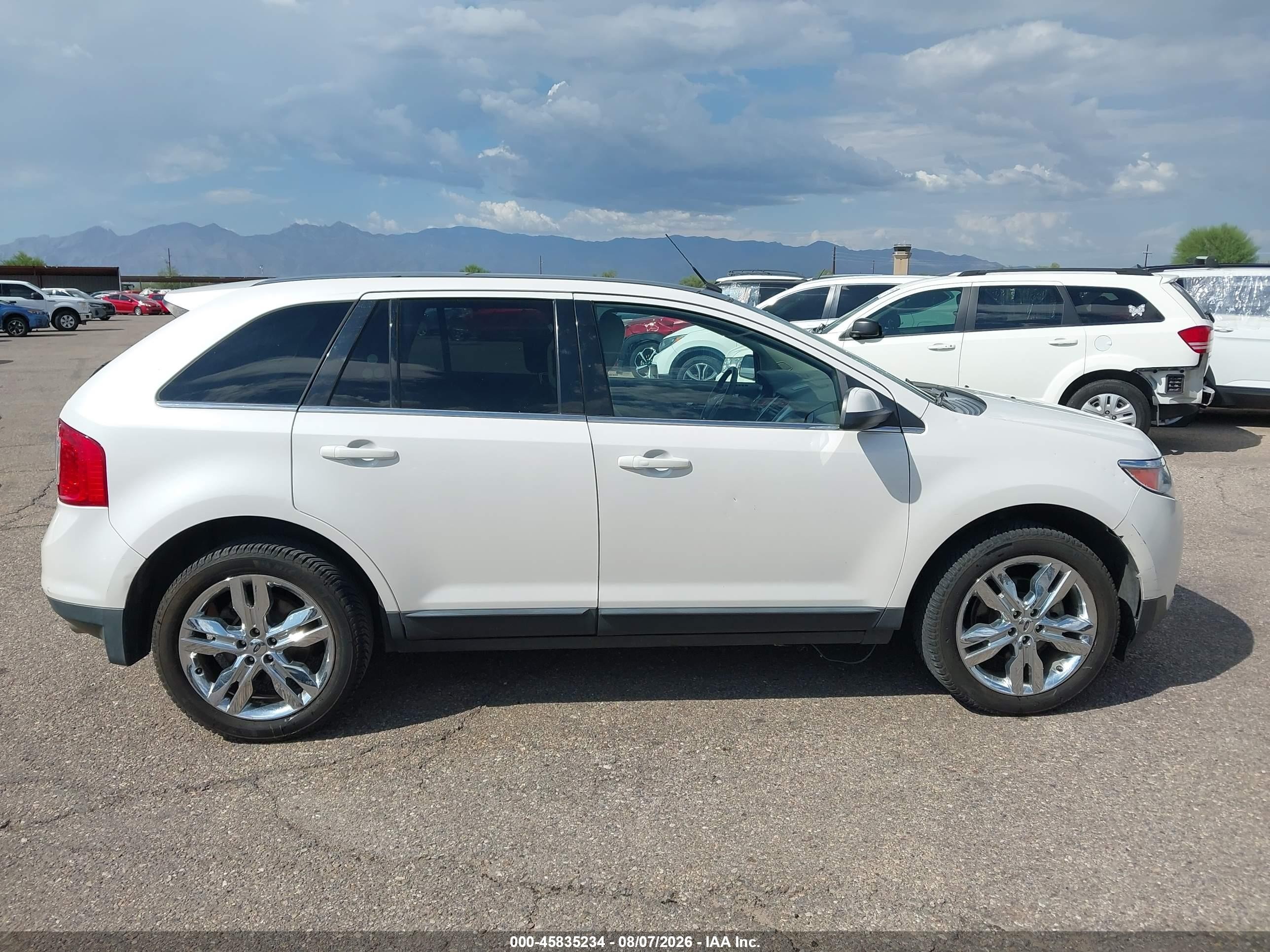 2013 Ford Edge Limited White vin: 2FMDK3KC1DBA36137