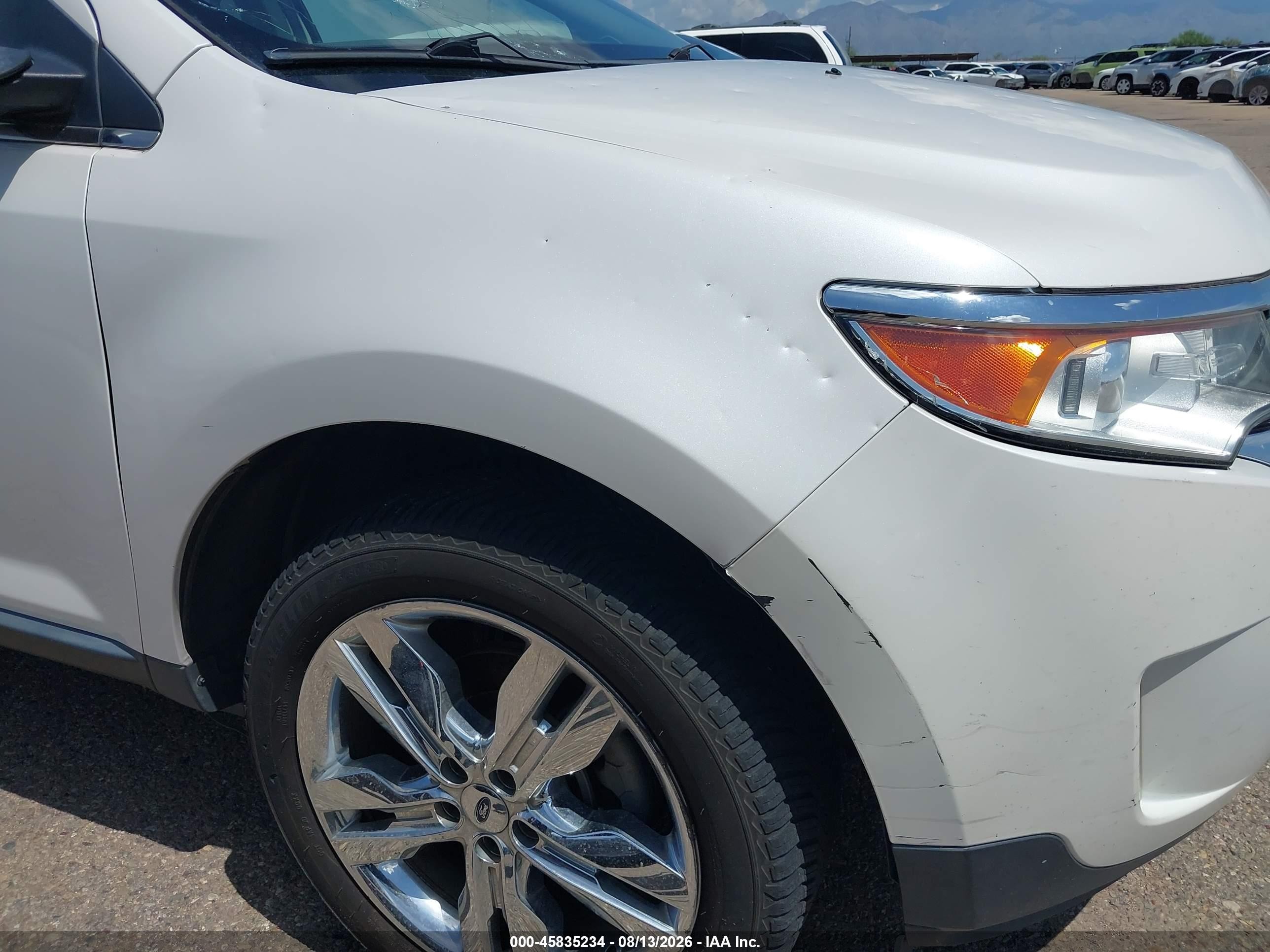 2013 Ford Edge Limited White vin: 2FMDK3KC1DBA36137
