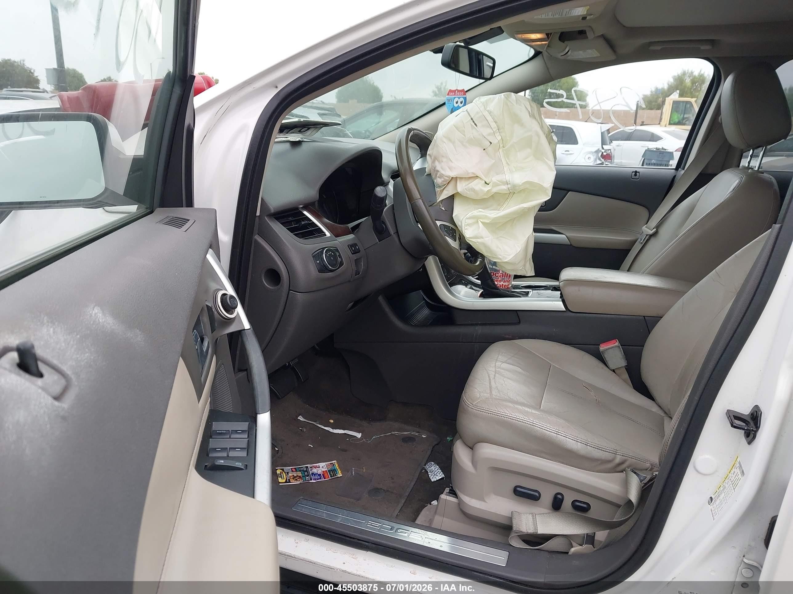 2013 Ford Edge Limited White vin: 2FMDK3KC1DBA48501